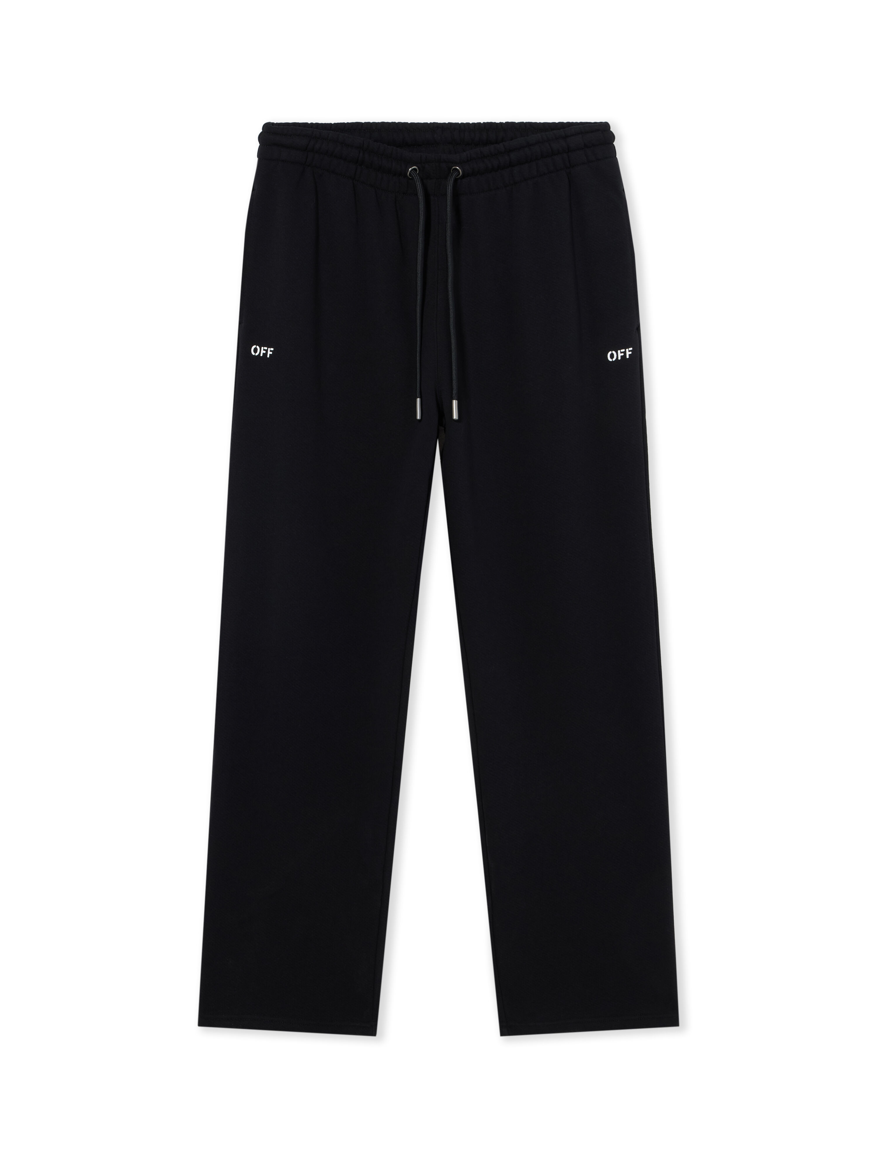 OFF WHITE Spray Can Diagonal Sweatpants BLACK 44MCH054F5001