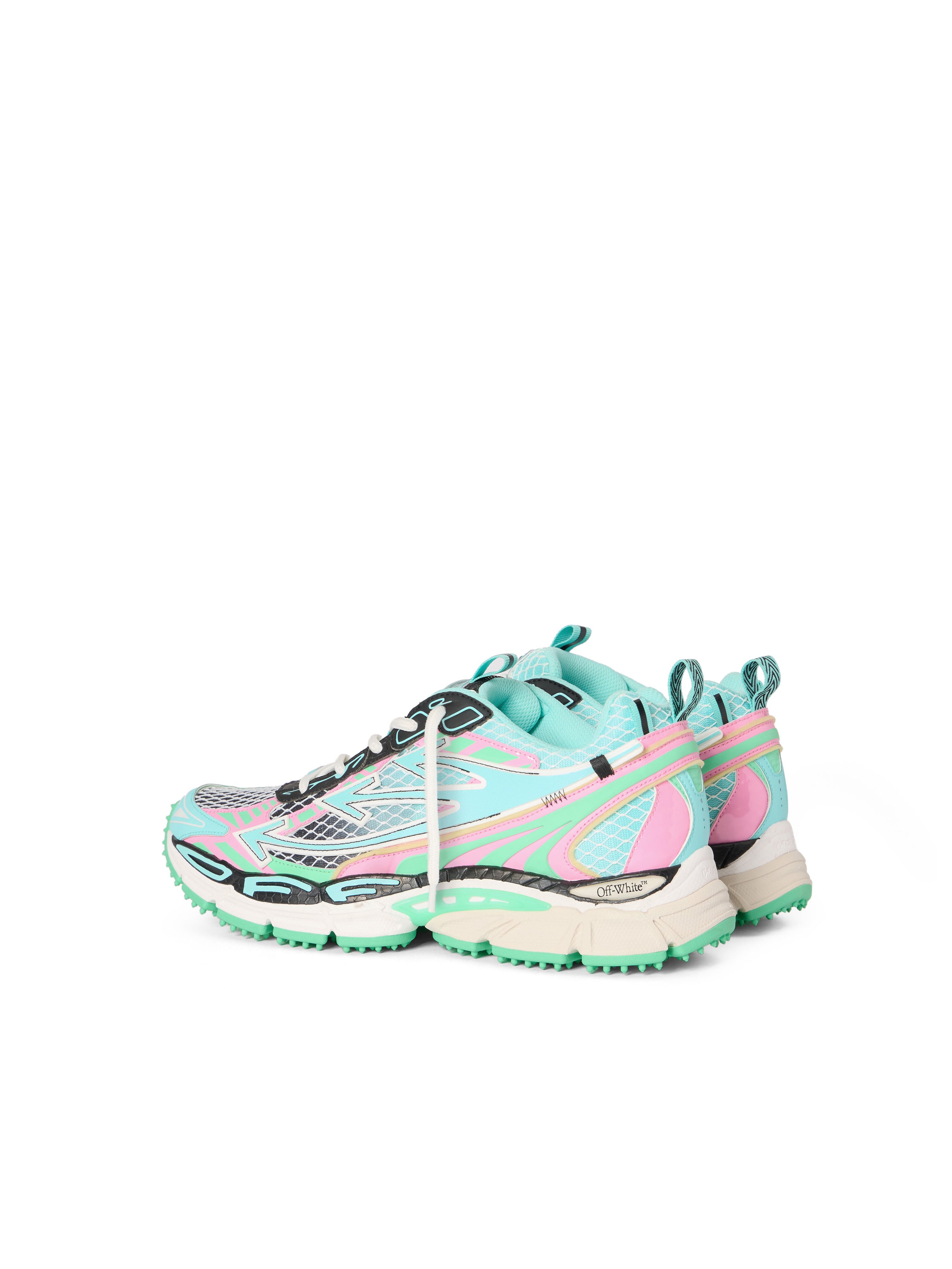 Be Right Back Fishnet Sneakers OFF WHITE Be Right Back Fishnet Sneakers AQUA - MINT OMIA295S26FAB004
