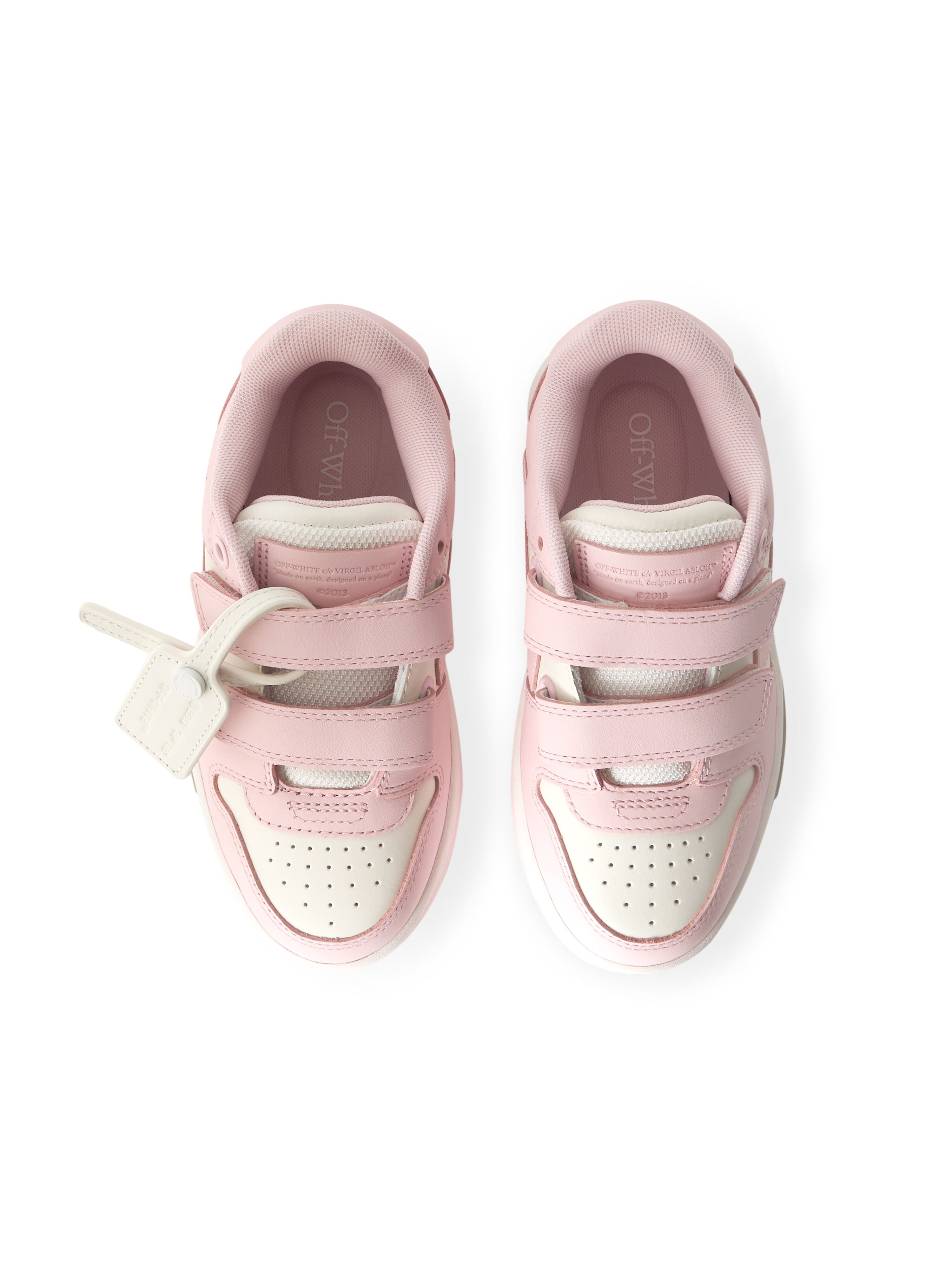 OFF WHITE Strap Out Of Office Sneakers WHITE - SOFT PINK OGIA005S26LEA001