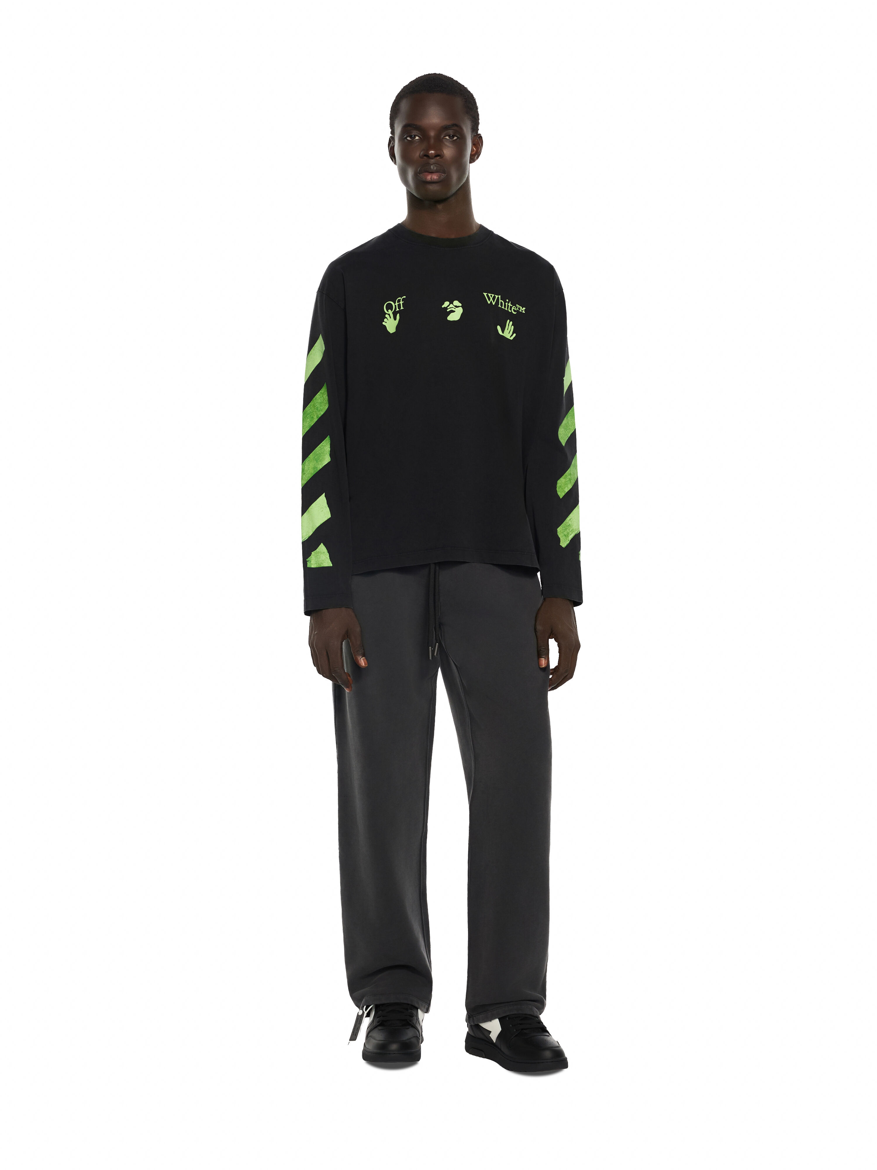 Bacco Arrow Skate Long Sleeve T-Shirt OFF WHITE Bacco Arrow Skate Long Sleeve T-Shirt VINTAGE BLACK 44MAB09CF26J008
