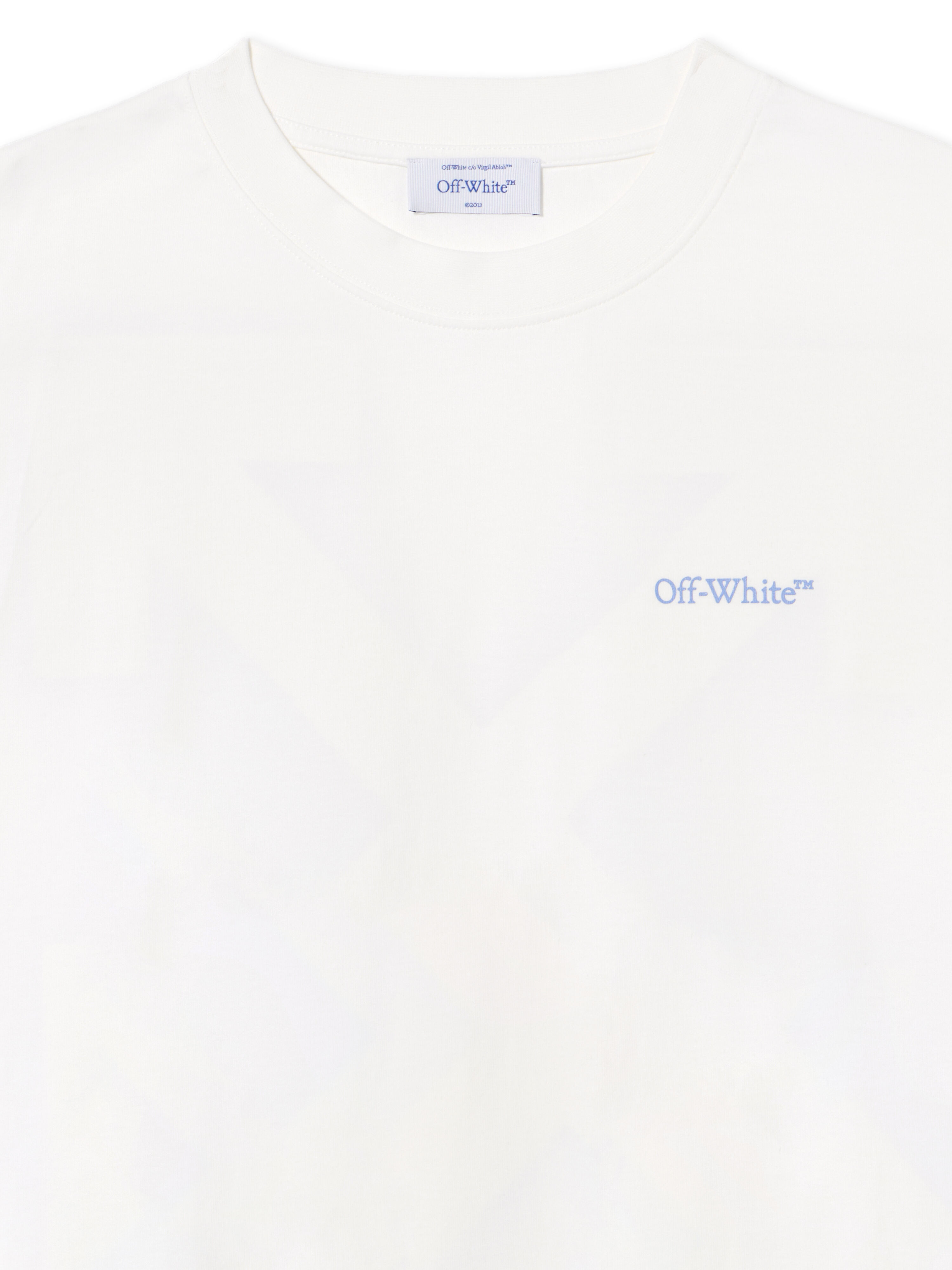 OFF WHITE Barber Arrow Skate  T-Shirt WHITE - SERENITY OMAA120S25JER00G