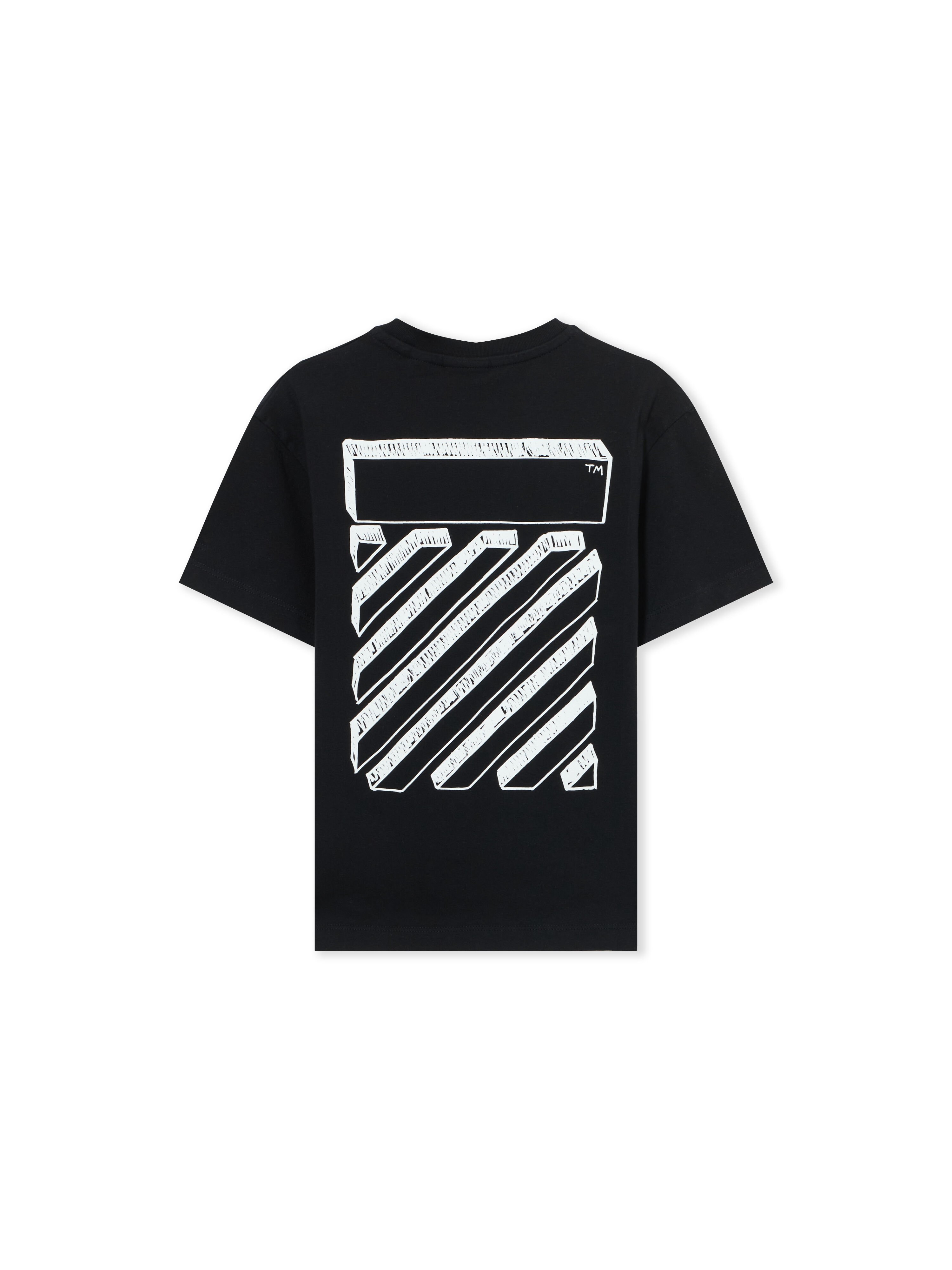 OFF WHITE Scribble Diag Tee S/S BLACK 44BAA002S26J009
