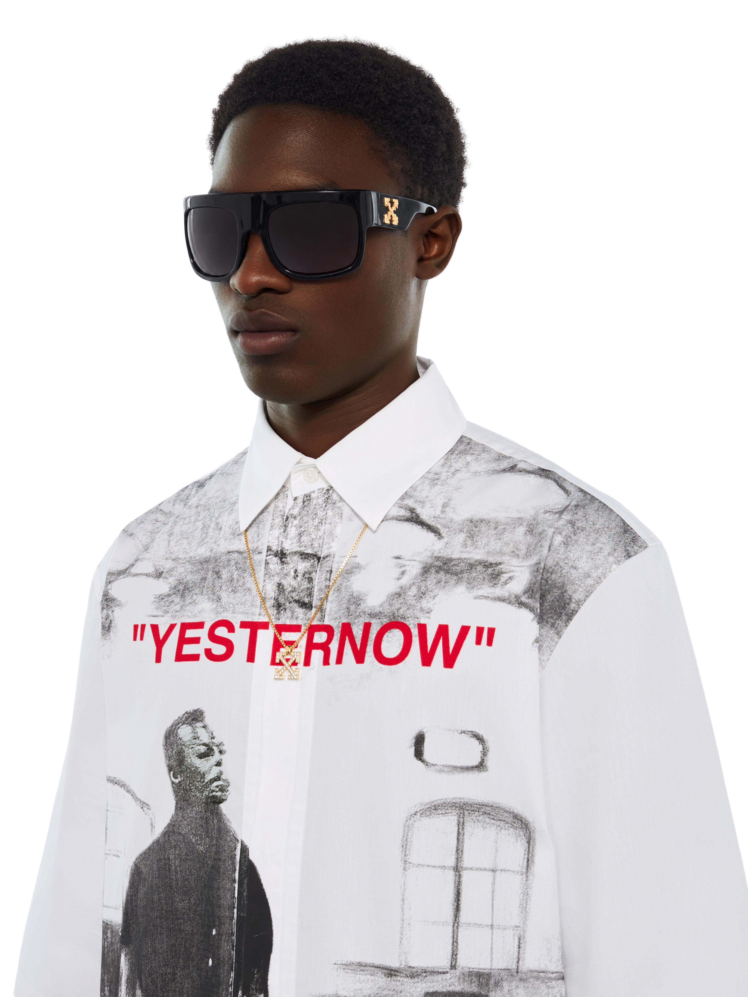 Miles Davis Yesternow Regular Short Sleeve Shirt OFF WHITE Miles Davis Yesternow Regular Short Sleeve Shirt WHITE 44MGA22GW26F001