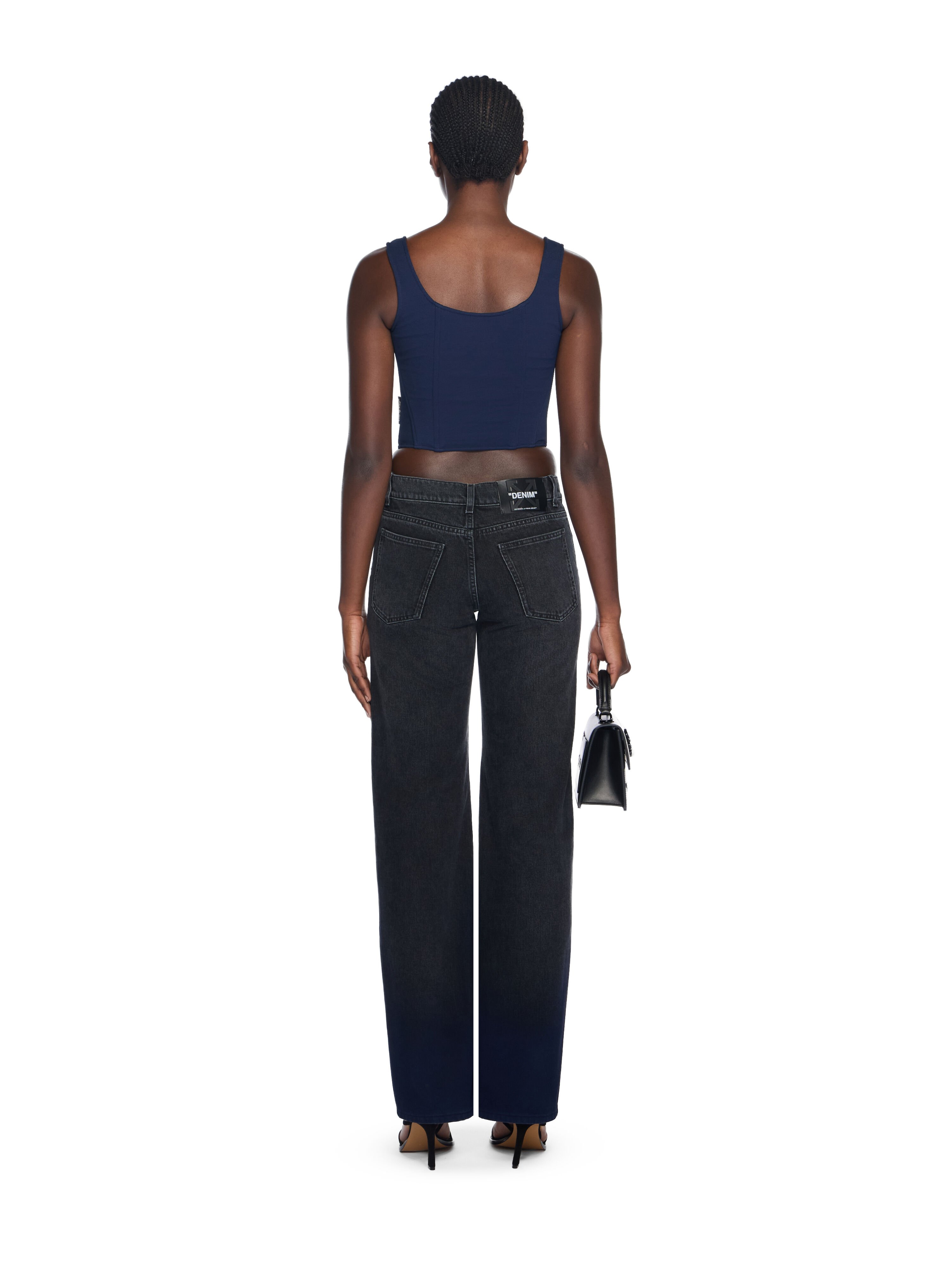 Heavy Jersey Corset Top OFF WHITE Heavy Jersey Corset Top BLUE IRIS-NO COLOR OWAD26TF25JER001