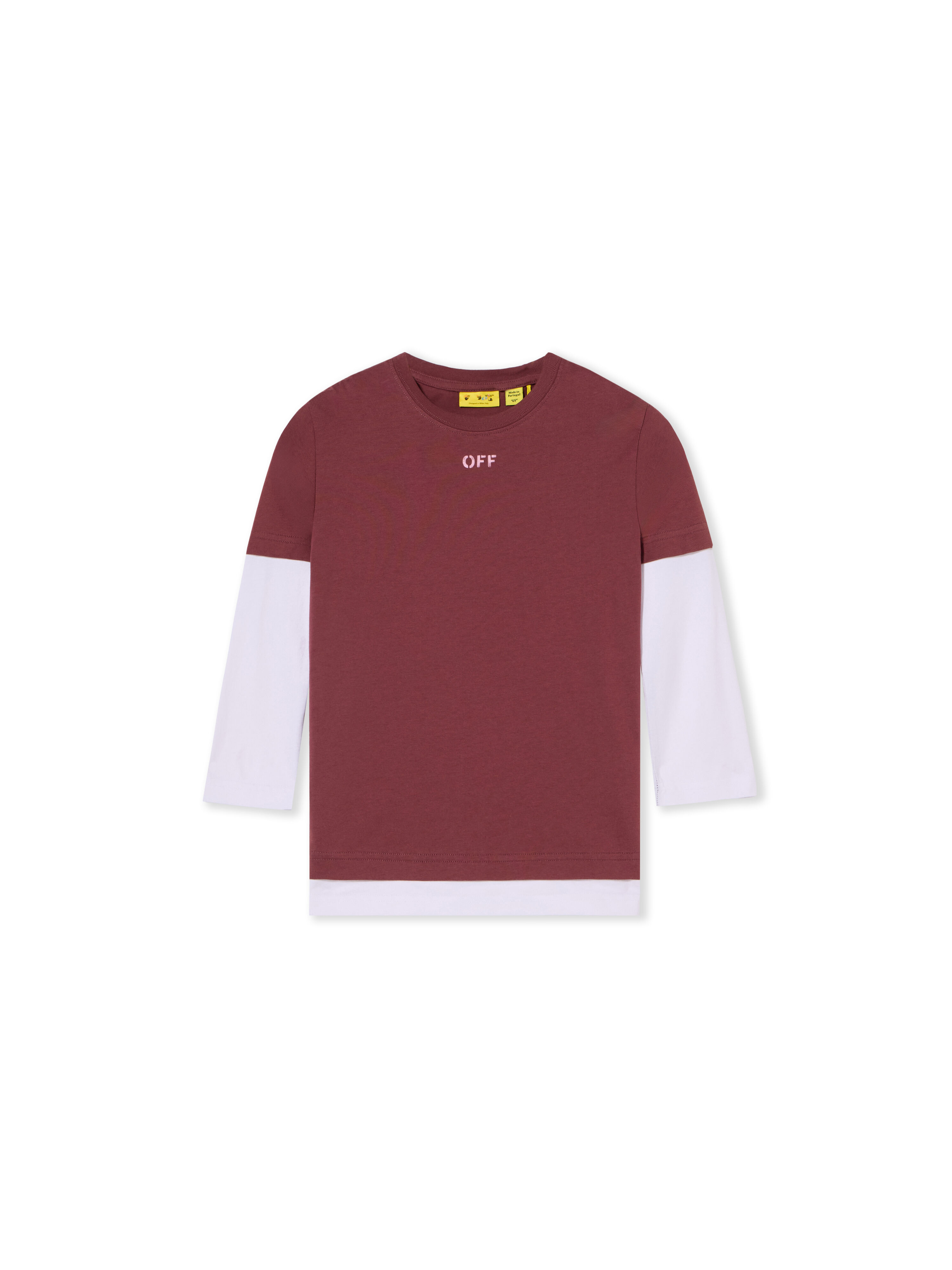 Arrow Acrylic Double Layer Long Sleeve T-Shirt OFF WHITE Arrow Acrylic Double Layer Long Sleeve T-Shirt RED MAHOGANY 44GAB00CF26J001