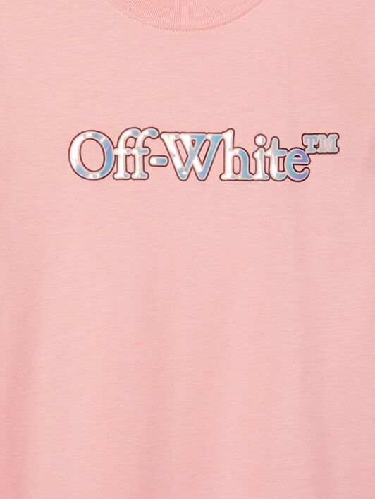 OFF WHITE Big Bookish T-Shirt PINK OGAA001S25JER001