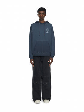 OFF WHITE Offline Half Arrow Skate Hoodie CLOUD BLU GRAPHITE 44MBB085F26F00W