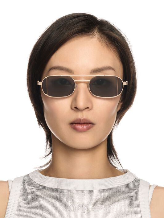 OFF WHITE Lynn Sunglasses GOLD OERI14HS25MET001