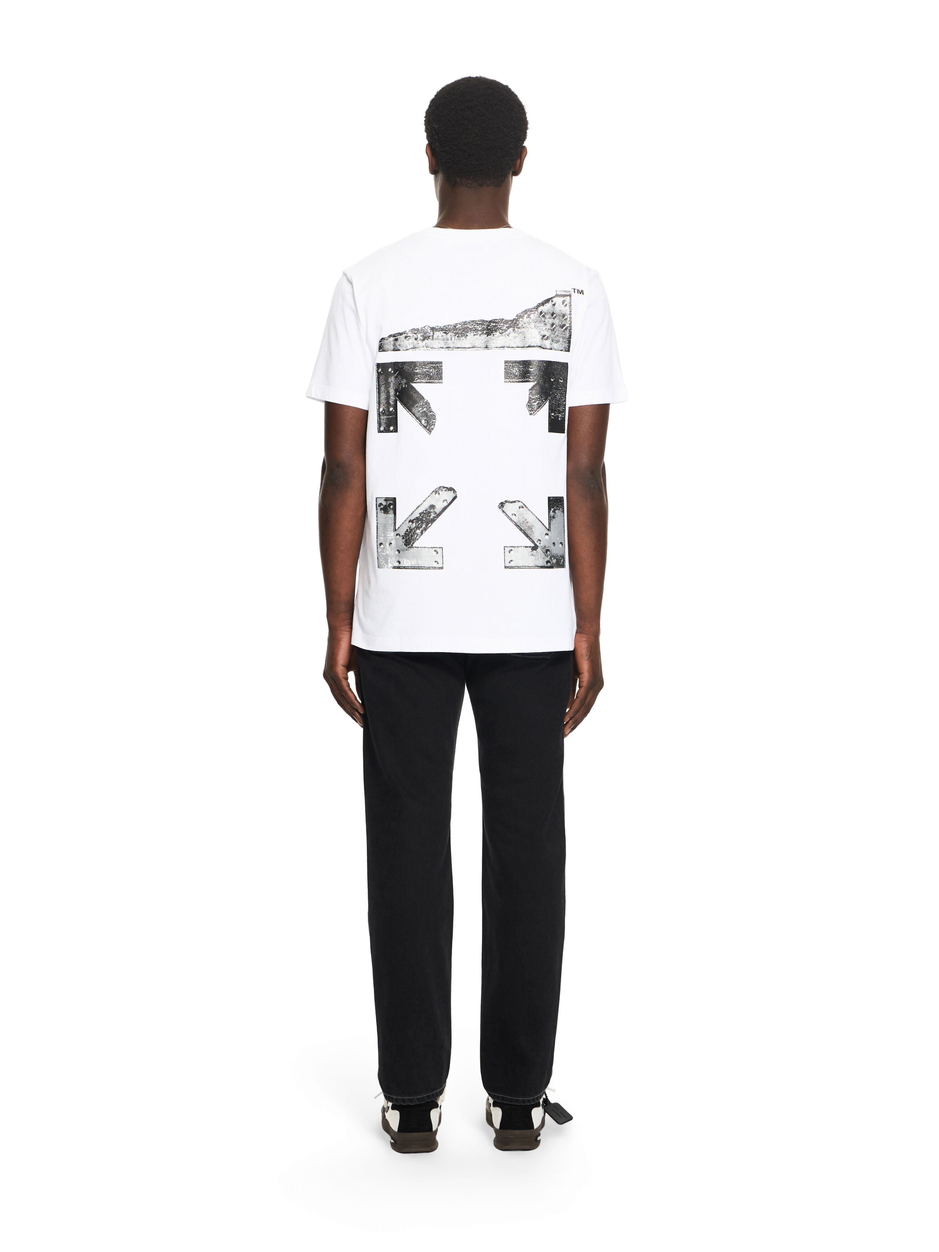 OFF WHITE Metal Arrow Slim T-shirt WHITE 44MAA027S26J001