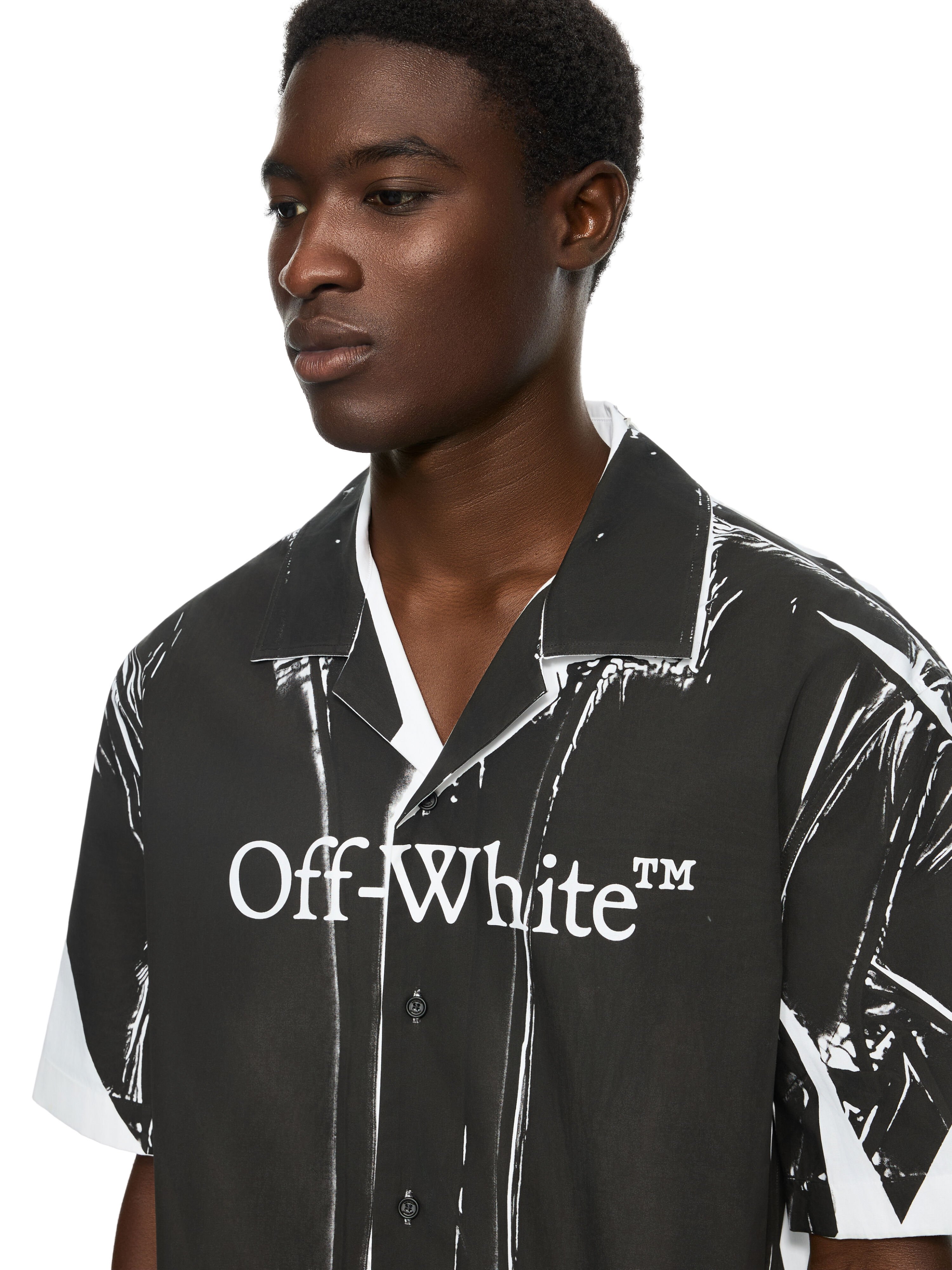 Negative Big Bookish Bowling Shirt OFF WHITE Negative Big Bookish Bowling Shirt WHITE 44MGG01QF26F002