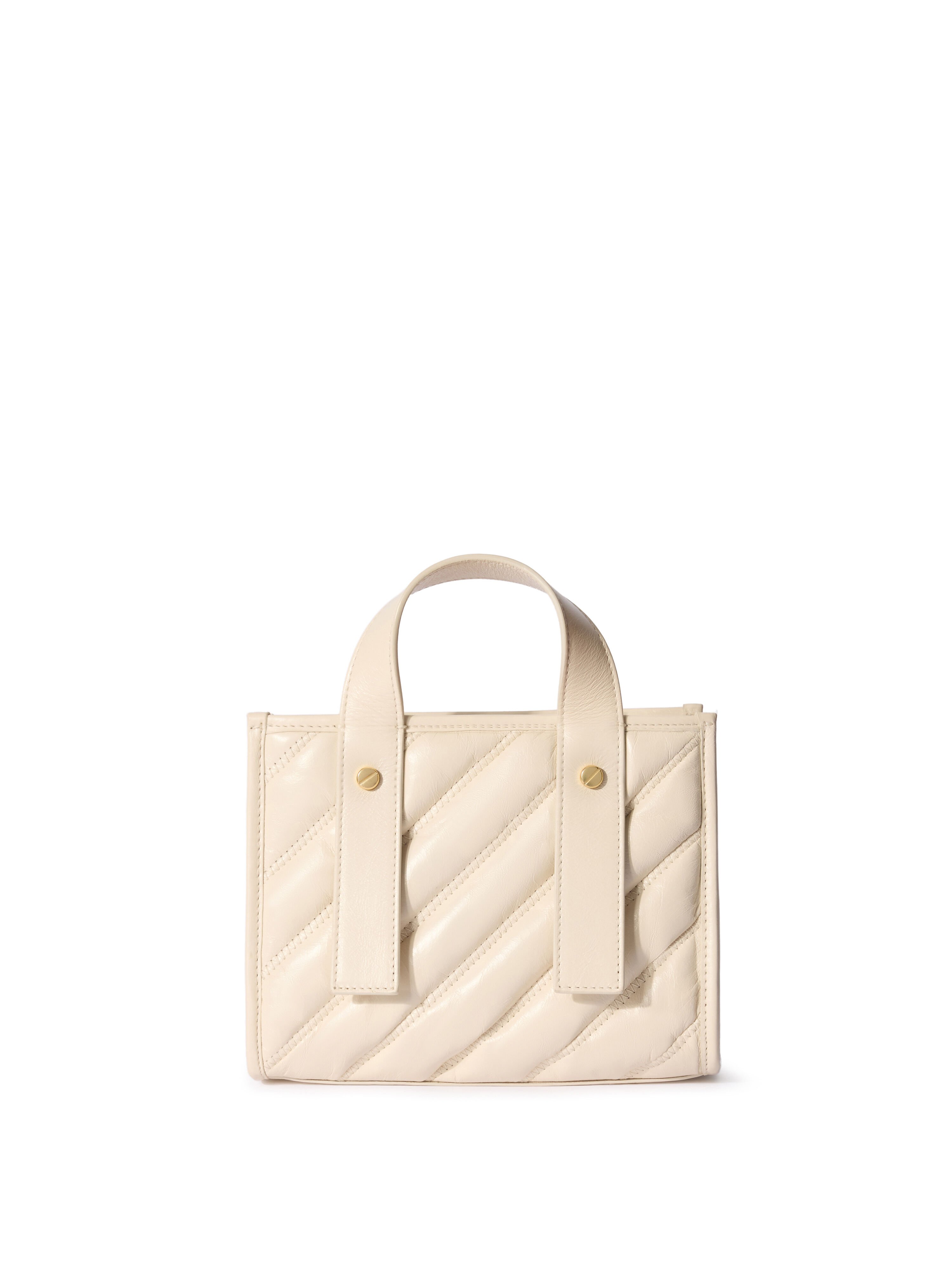 OFF WHITE Quilted Leather Tote Bag DUST - NO COLOR OWNA238C99LEA001