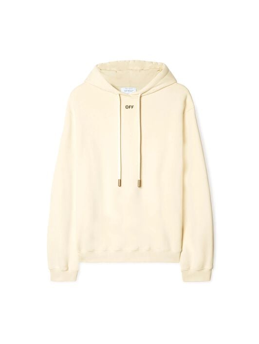 OFF WHITE EMBR ROSE VALLEY OVER HOODIE NEUTRALS OWBB058S25FLE003
