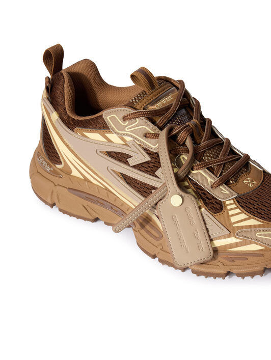 OFF WHITE Be Right Back Sneakers DARK BROWN - CREAM OMIA295F25FAB001