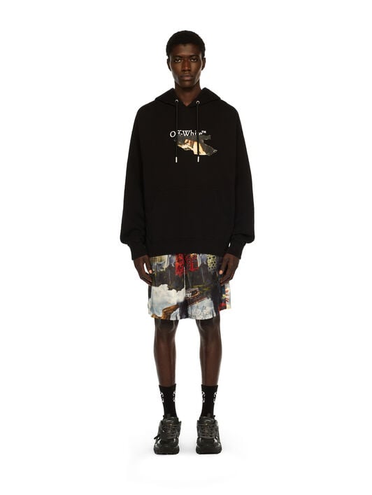 Paint Arrow Skate Hoodie OFF WHITE Paint Arrow Skate Hoodie BLACK - WHITE OMBB085F25FLE010