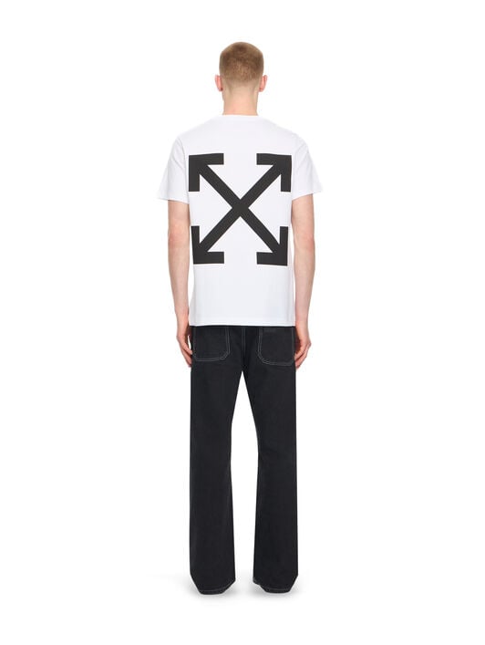 OFF WHITE Slim Fit Graphic S/S T-Shirt WHITE 44OWOS26T060