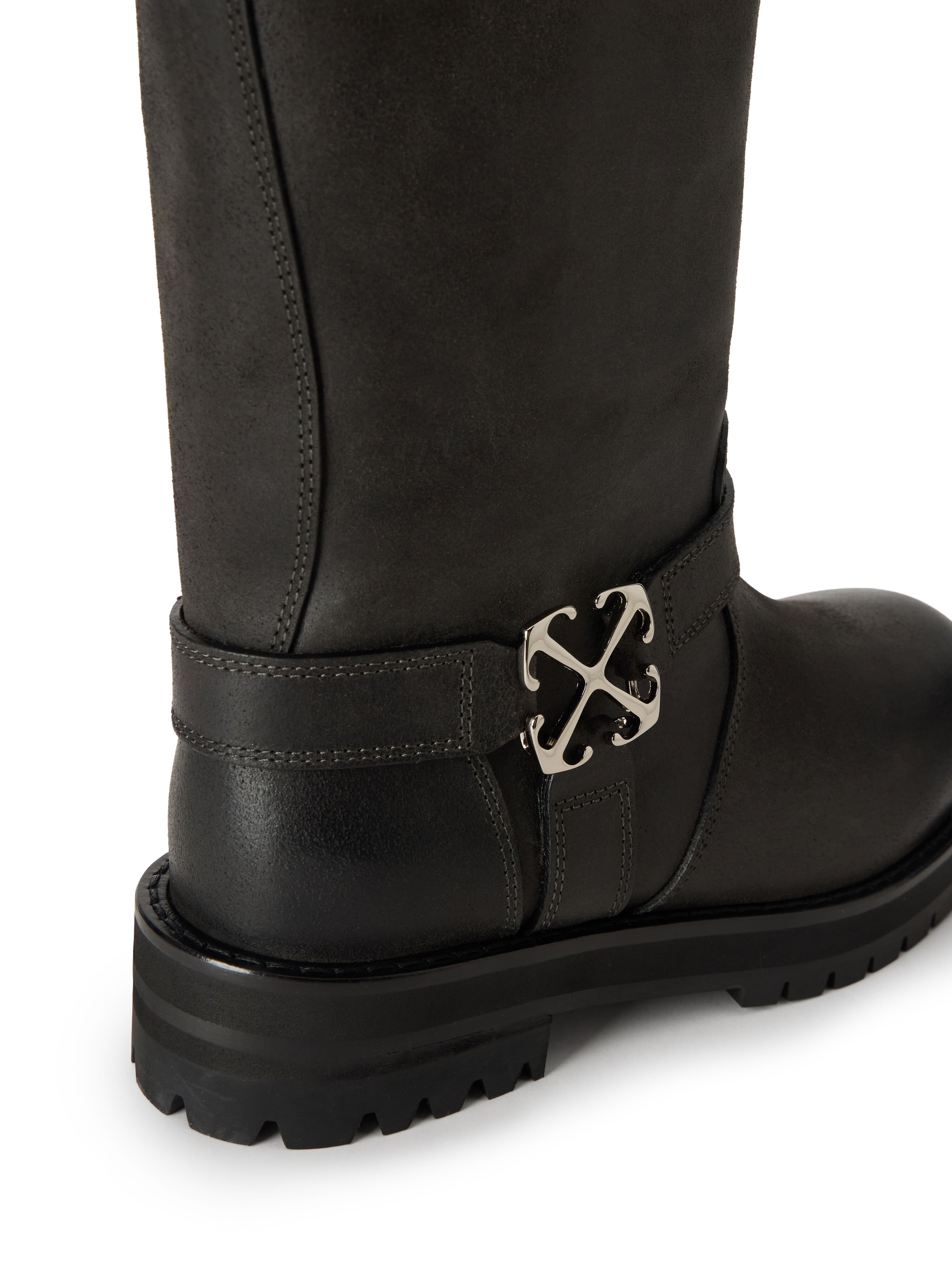 Off Track High Boots OFF WHITE Off Track High Boots Black OWIE04MF25LEA002