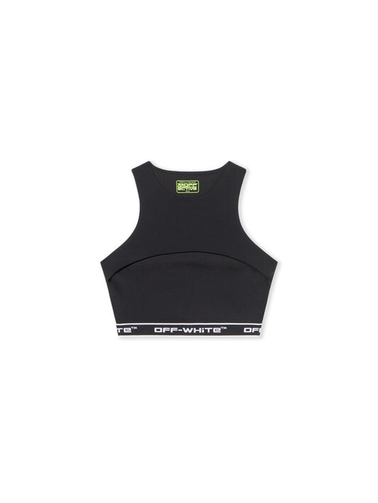 OFF WHITE Logoband Cut Out Top BLACK - FUCHSIA OWVO05JF25JER001