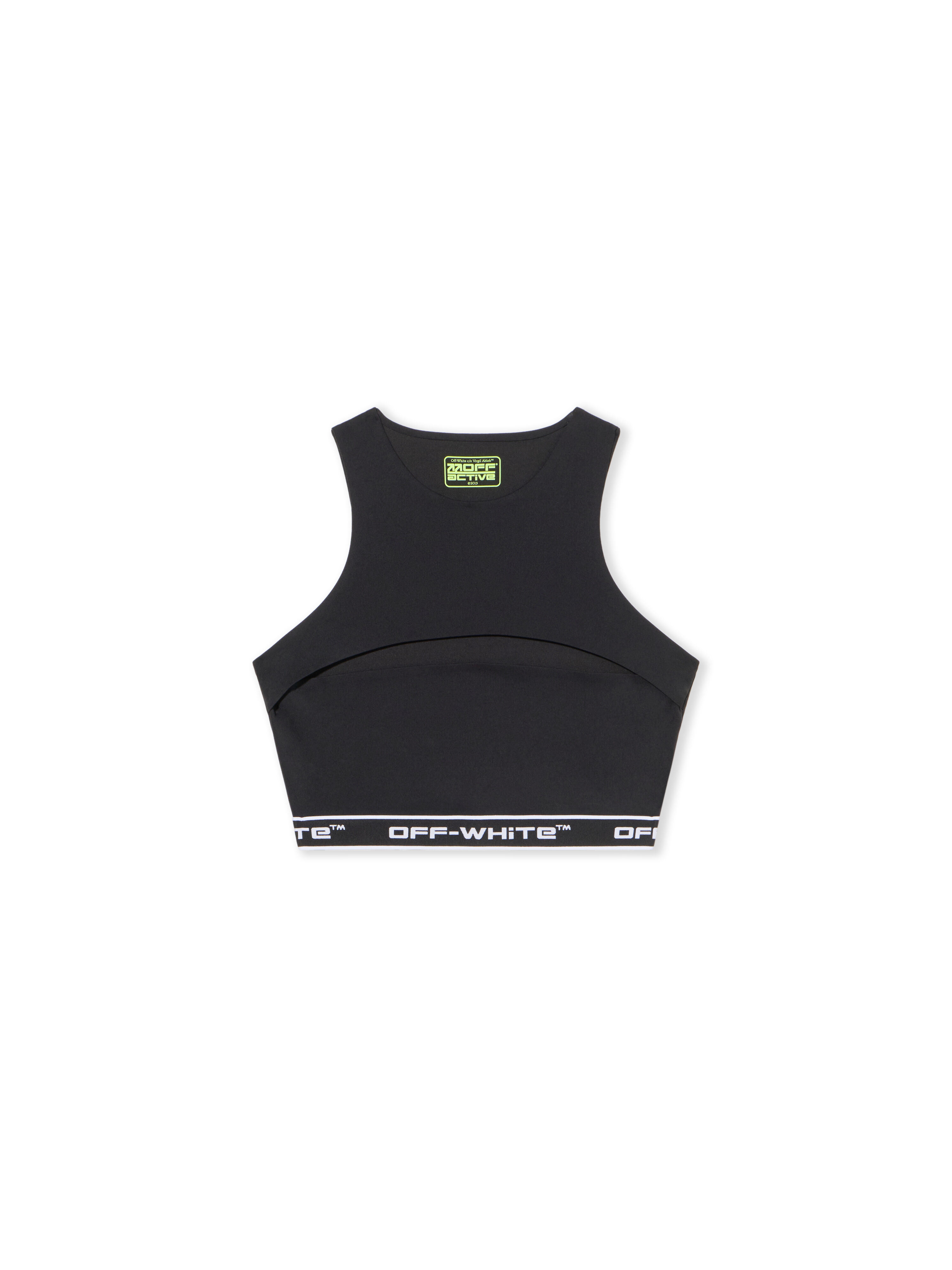 OFF WHITE Logoband Cut Out Top BLACK - FUCHSIA OWVO05JF25JER001