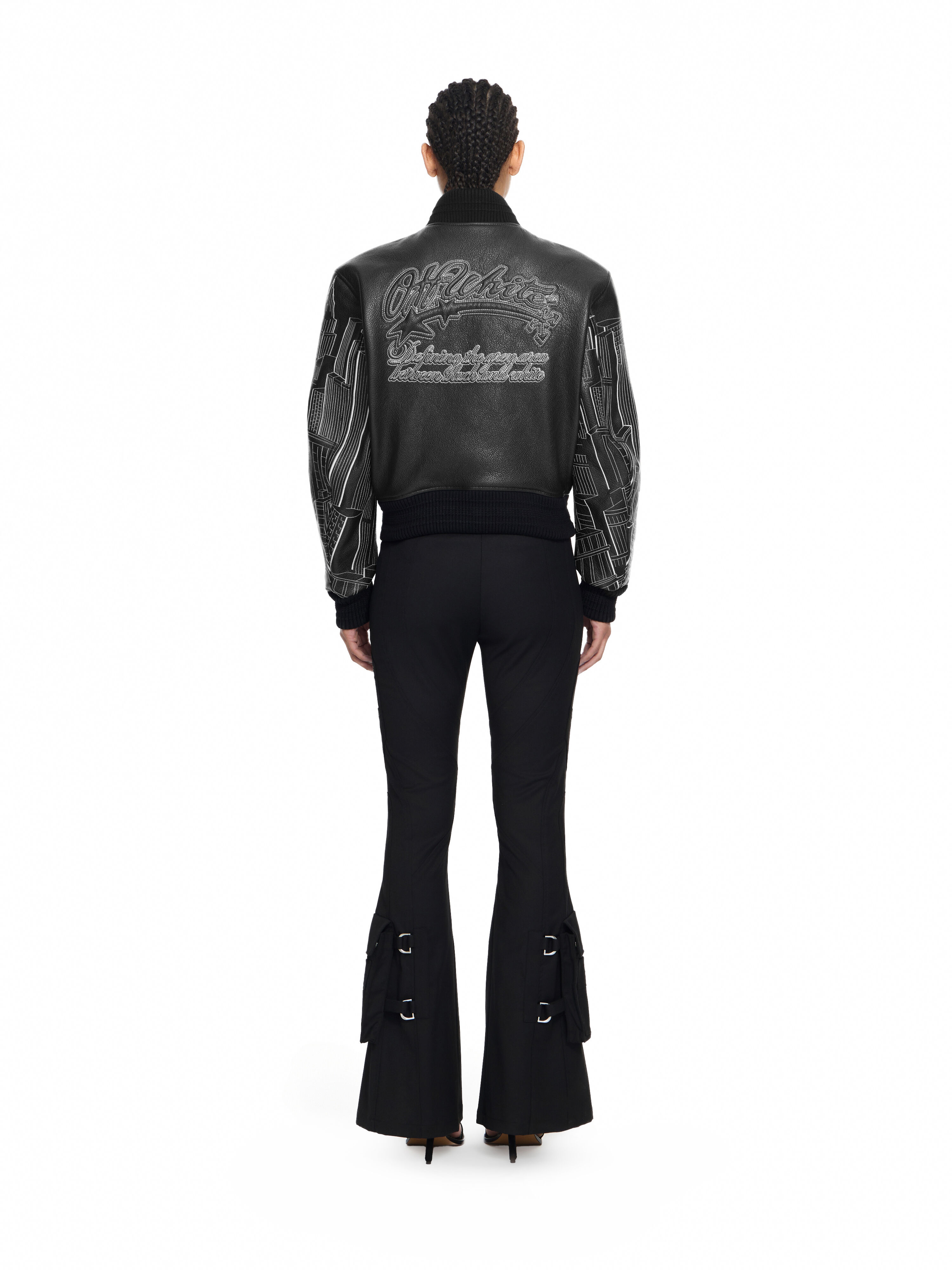 OFF WHITE Eagle Skyline Lea Varsity Black-White 29G00229T