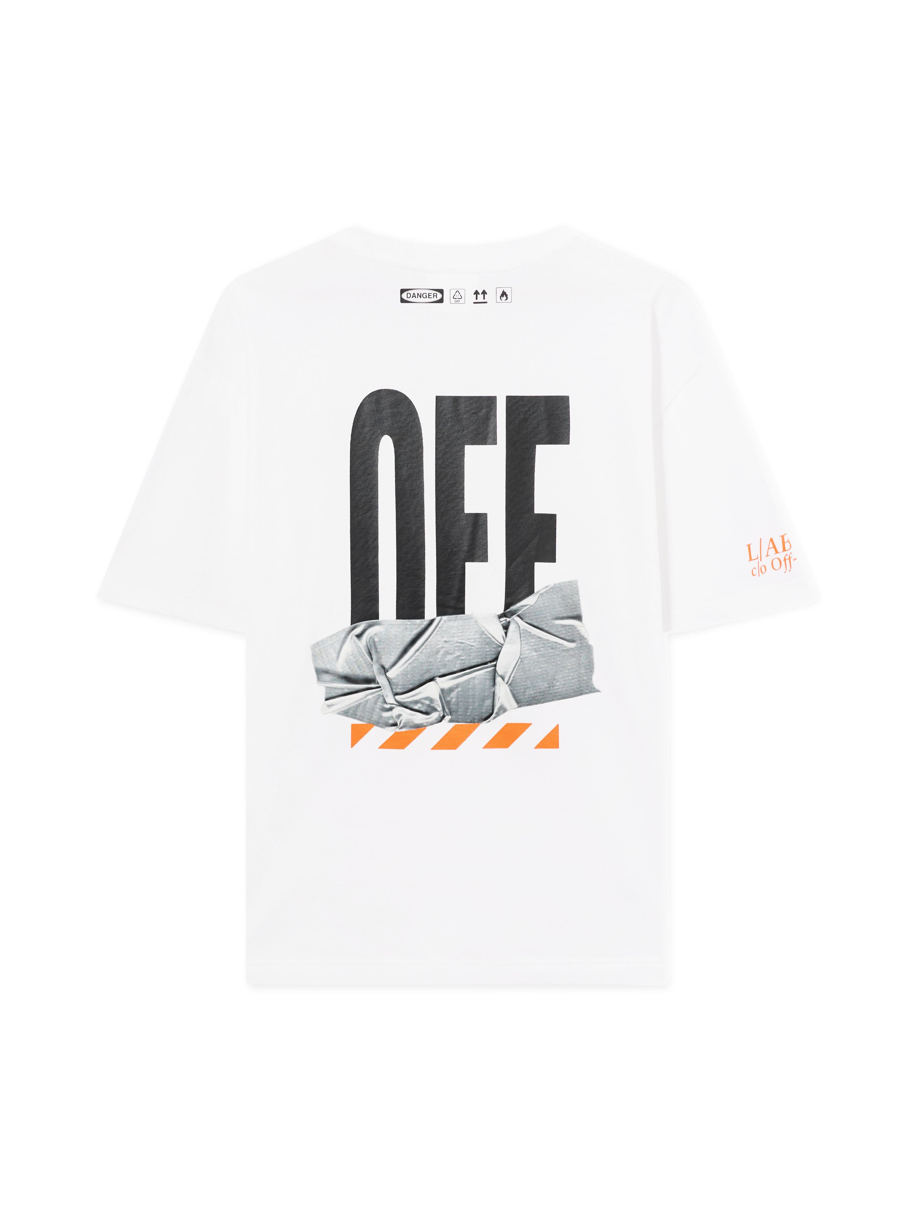 LAB L/AB Off Active Duct Tape T-Shirt WHITE 44LABF26T082