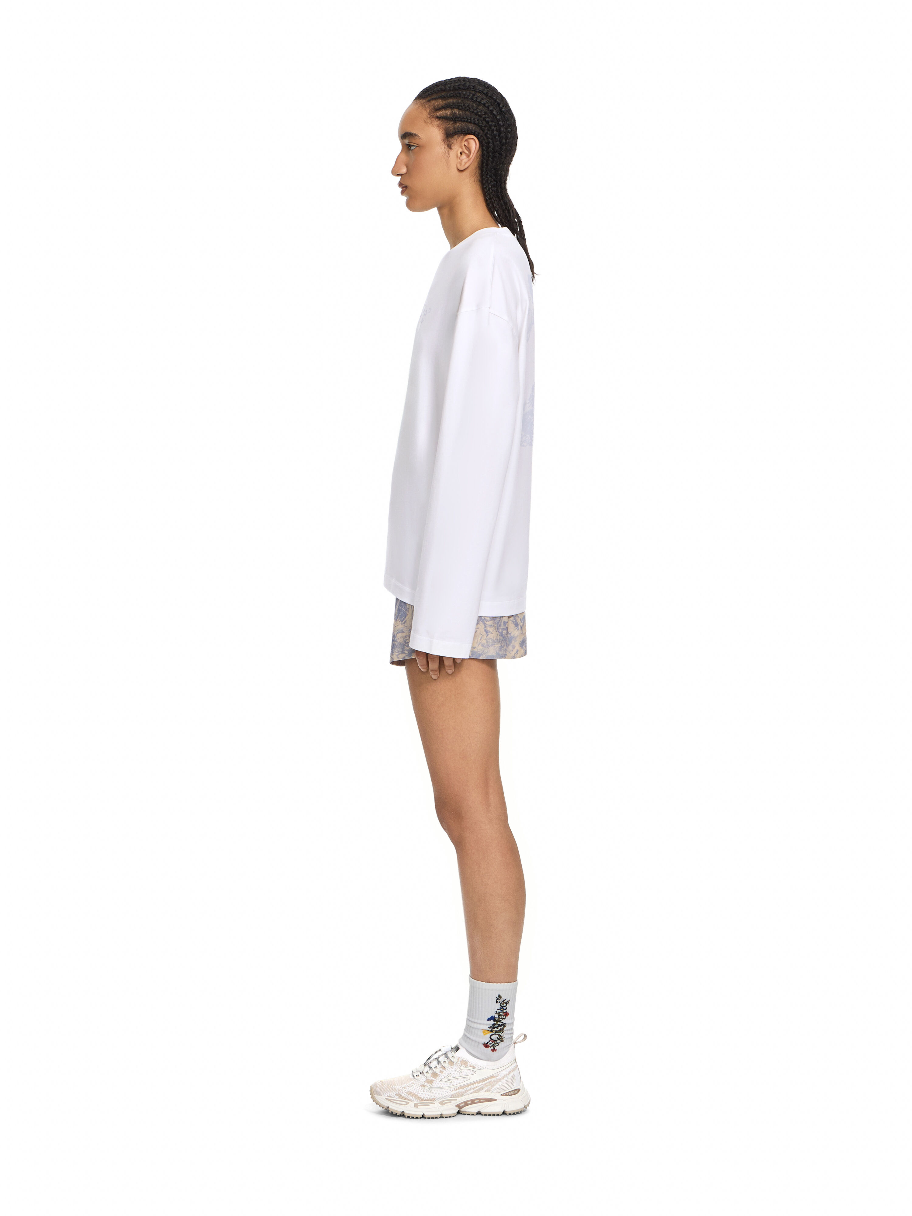 OFF WHITE City Nature Long Sleeve T-Shirt Ivory Heather 2FB00725T