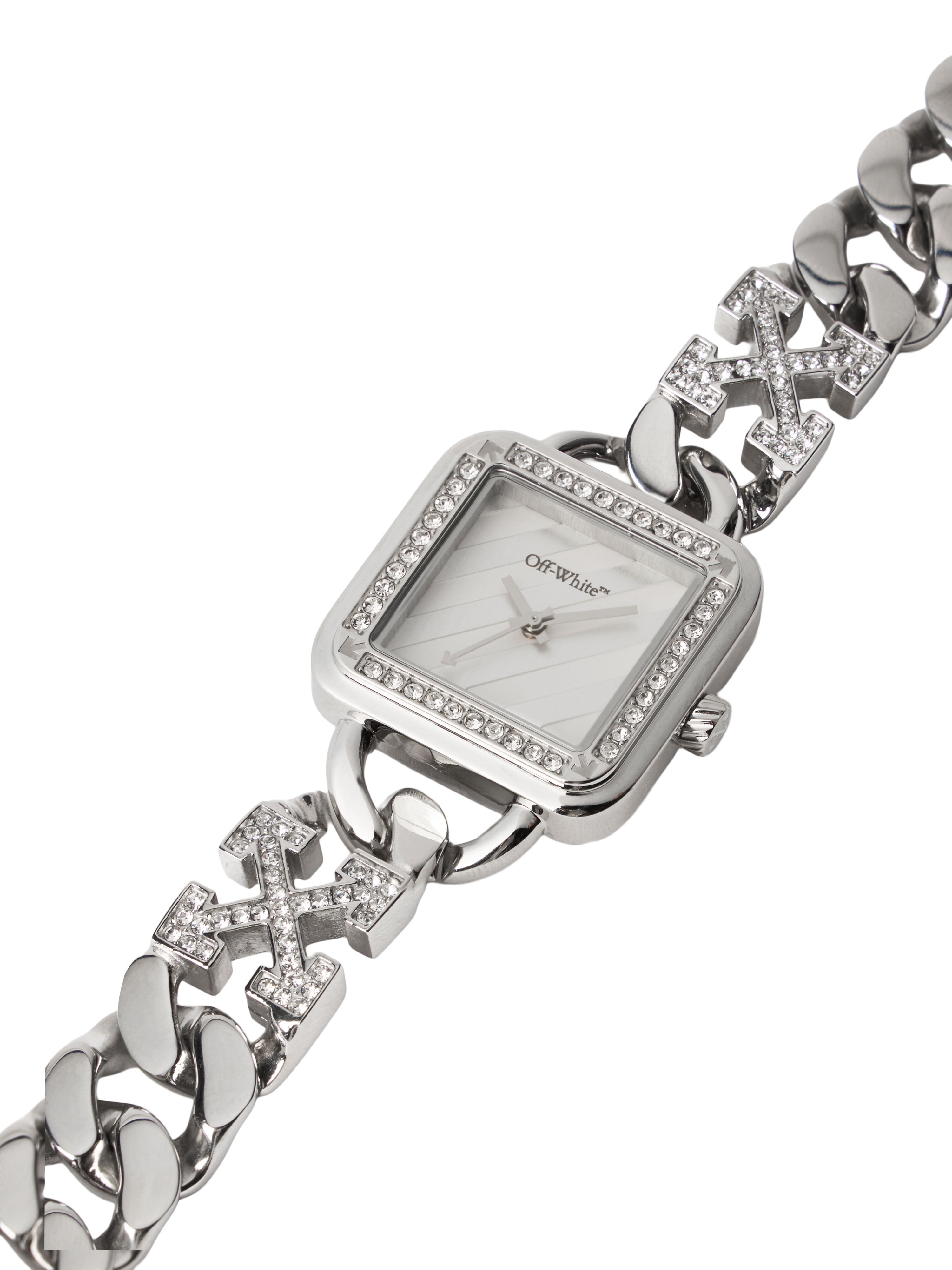 Street Bling Watch OFF WHITE Street Bling Watch Silver OW1L033M