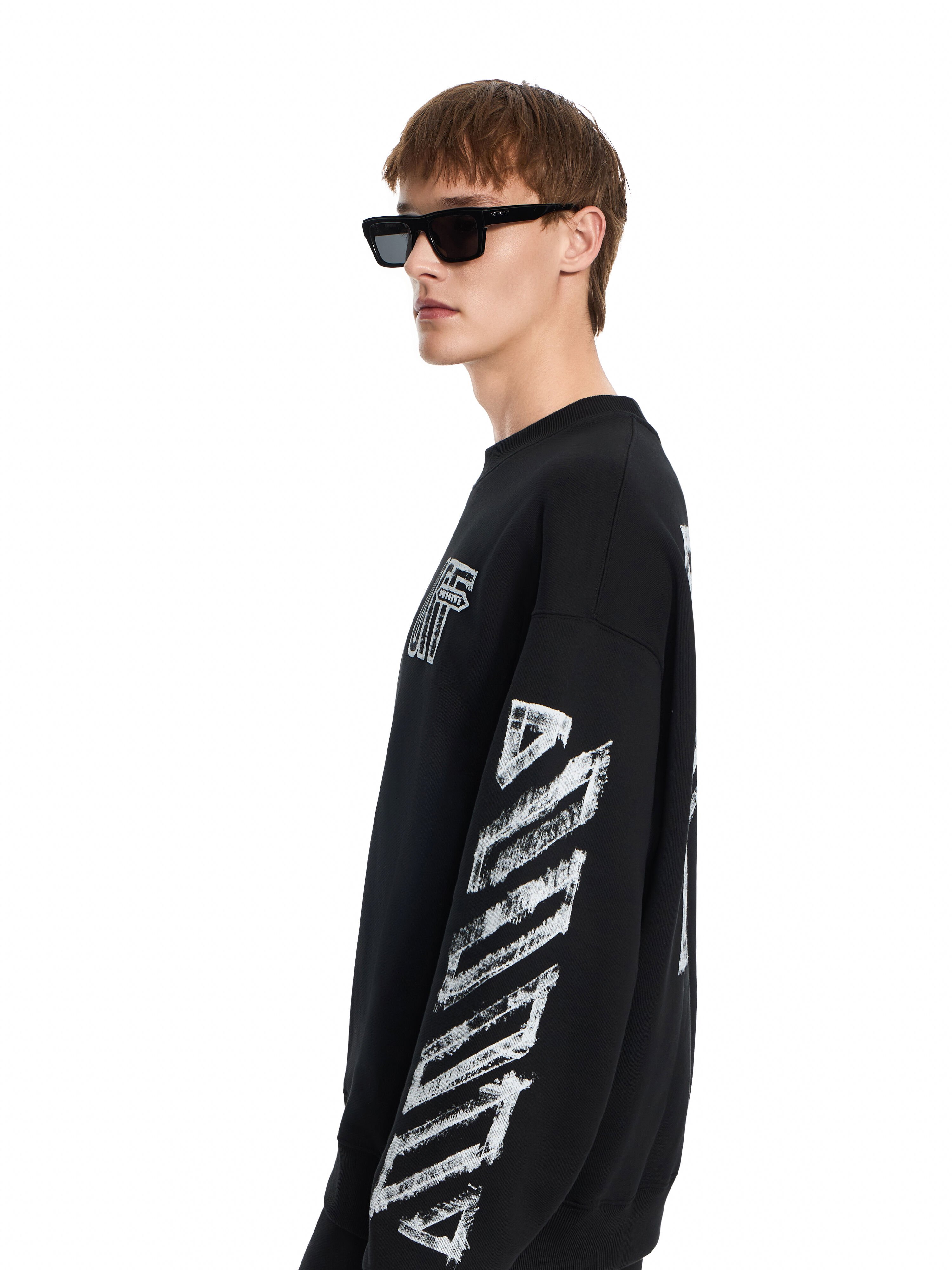 Motion Arrow Skate Crewneck Sweatshirt OFF WHITE Motion Arrow Skate Crewneck Sweatshirt BLACK 44MBA054F26F007
