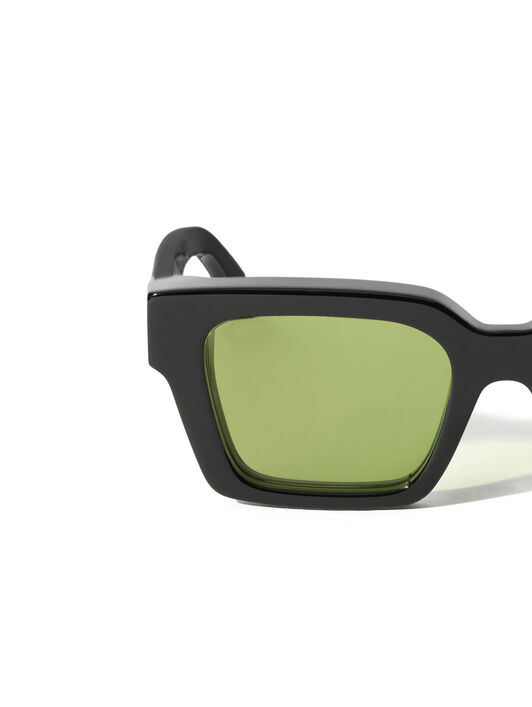 OFF WHITE Virgil  L Light Green Lens Sunglasses Shiny silver OW1022105053