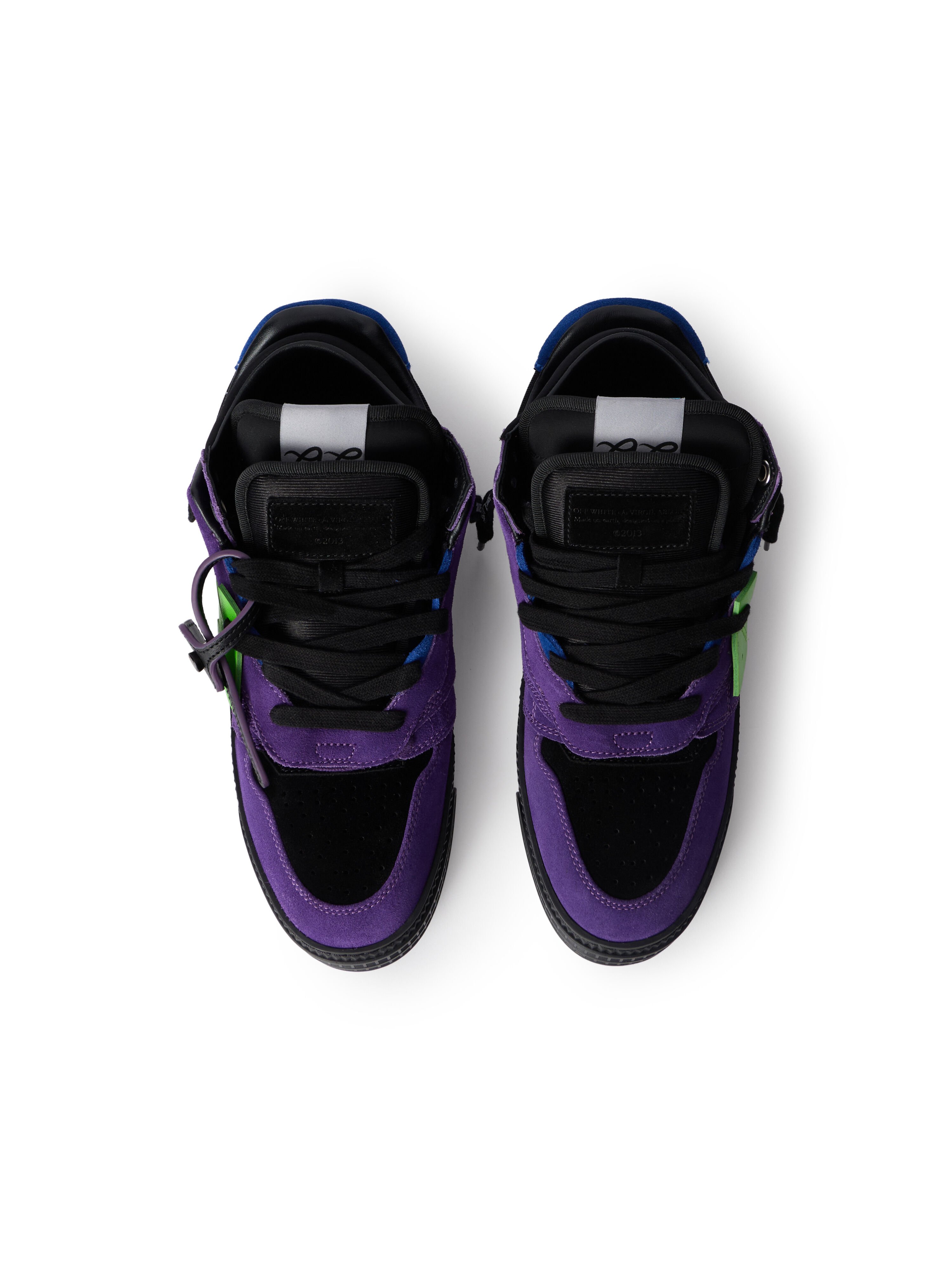 OFF WHITE 3.0 Floating Arrow Sneakers DARK BLUE - LIME OMIA244C99LEA001