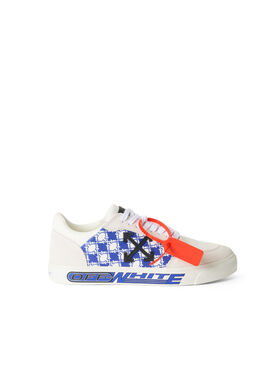 OFF WHITE Vulcanized Low Sneakers WHITE/NEO BLUE OF06007101
