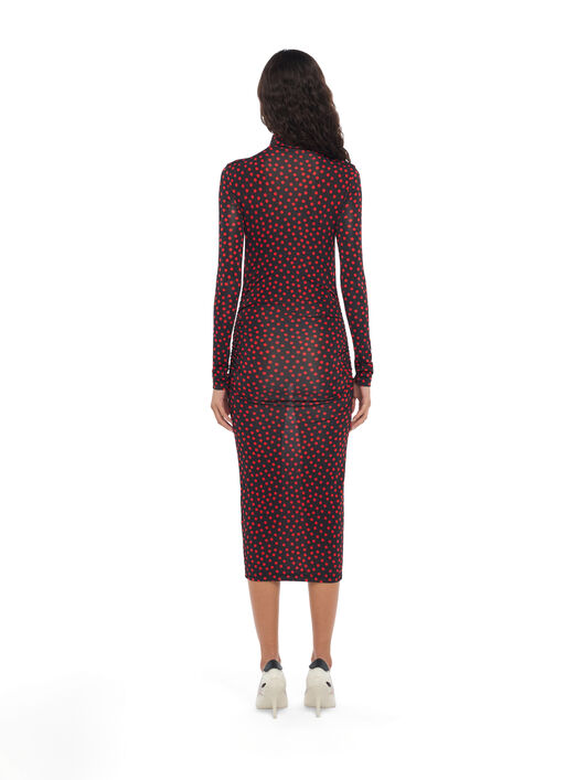 Off Stamp Dot Second Skin Midi Dress OFF WHITE Off Stamp Dot Second Skin Midi Dress Black Rumba Red 2FU00871T