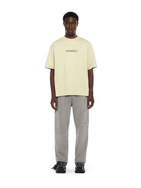 OFF WHITE Scribble Arrow Skate Logo T-Shirt ALFAALFA - BLACK OMAA120F25JER00C