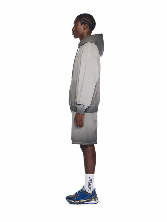 Laundry Diagonal Skate Sweatshorts OFF WHITE Laundry Diagonal Skate Sweatshorts DEGRADÉ BLACK - DEGRADÉ BLACK OMCI013F25FLE00B