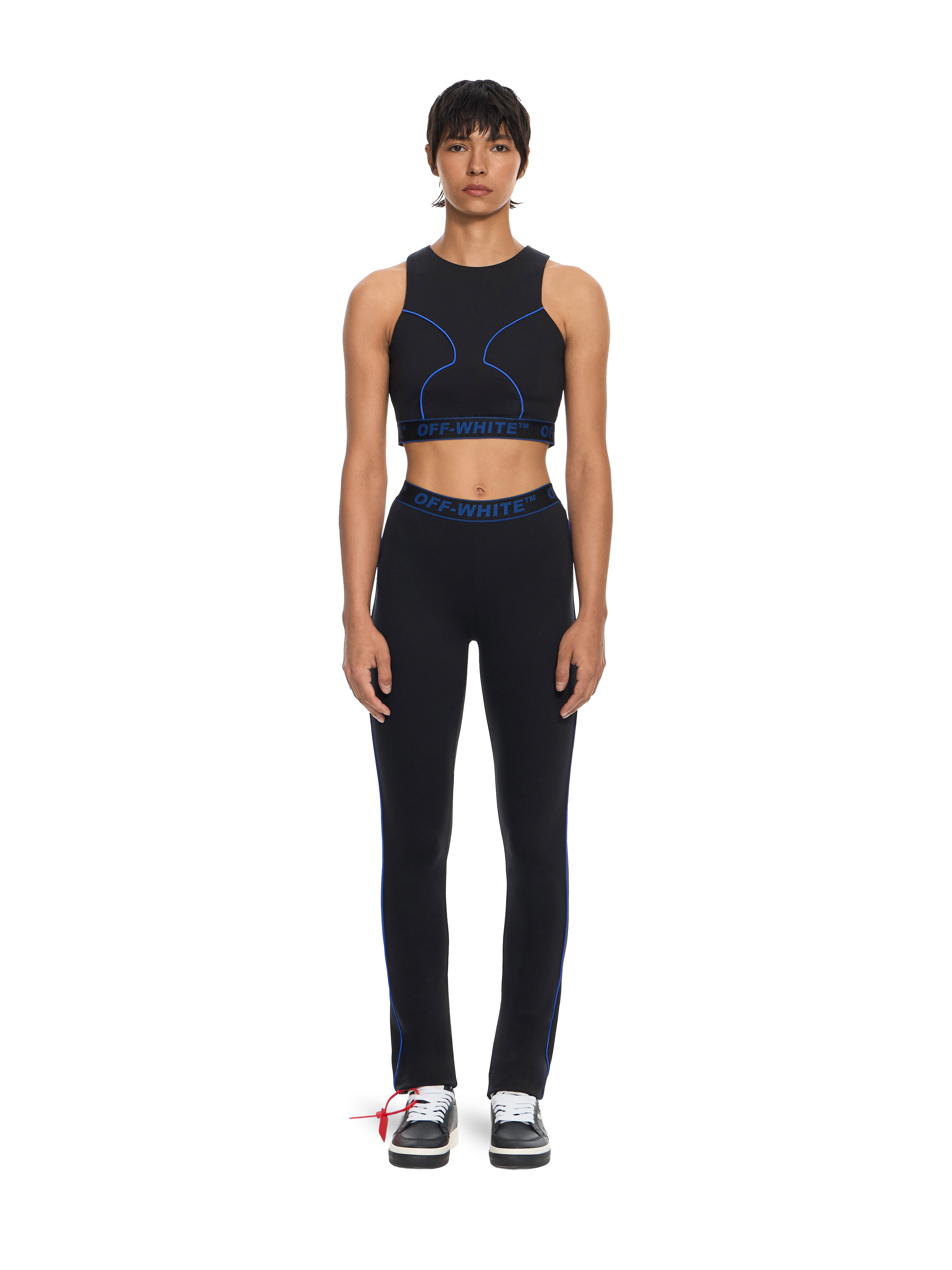 Logoband Lycra Top OFF WHITE Logoband Lycra Top Black-Electric Blue 2FA00362T