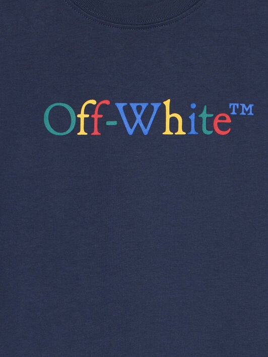 OFF WHITE Arrow Ruler Long-Sleeve T-Shirt NAVY BLUE - MULTICOLOR OBAB001F25JER001