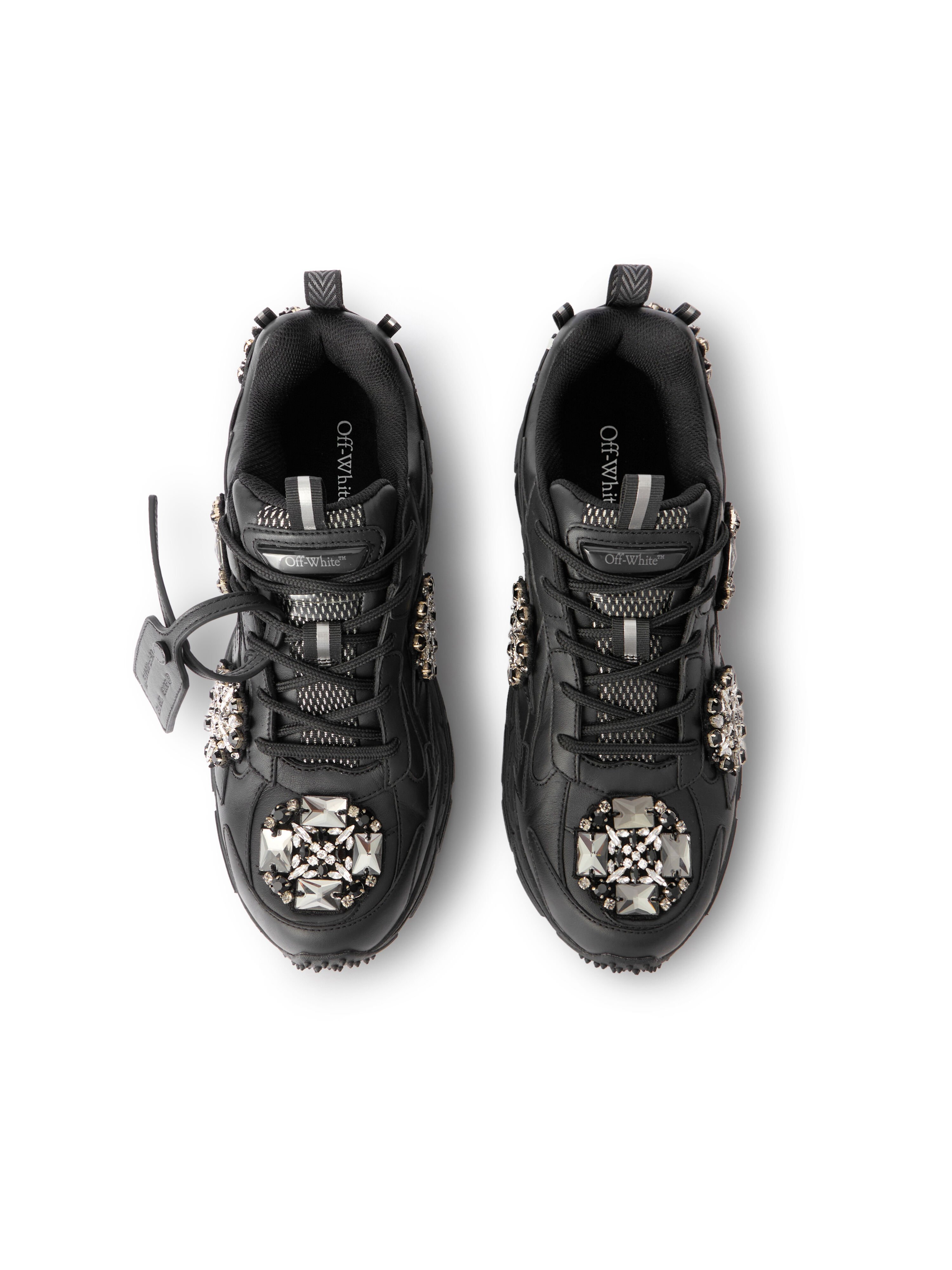 Be Right Back Bejeweled Sneakers OFF WHITE Be Right Back Bejeweled Sneakers BLACK - SILVER OMIA295Z26LEA003