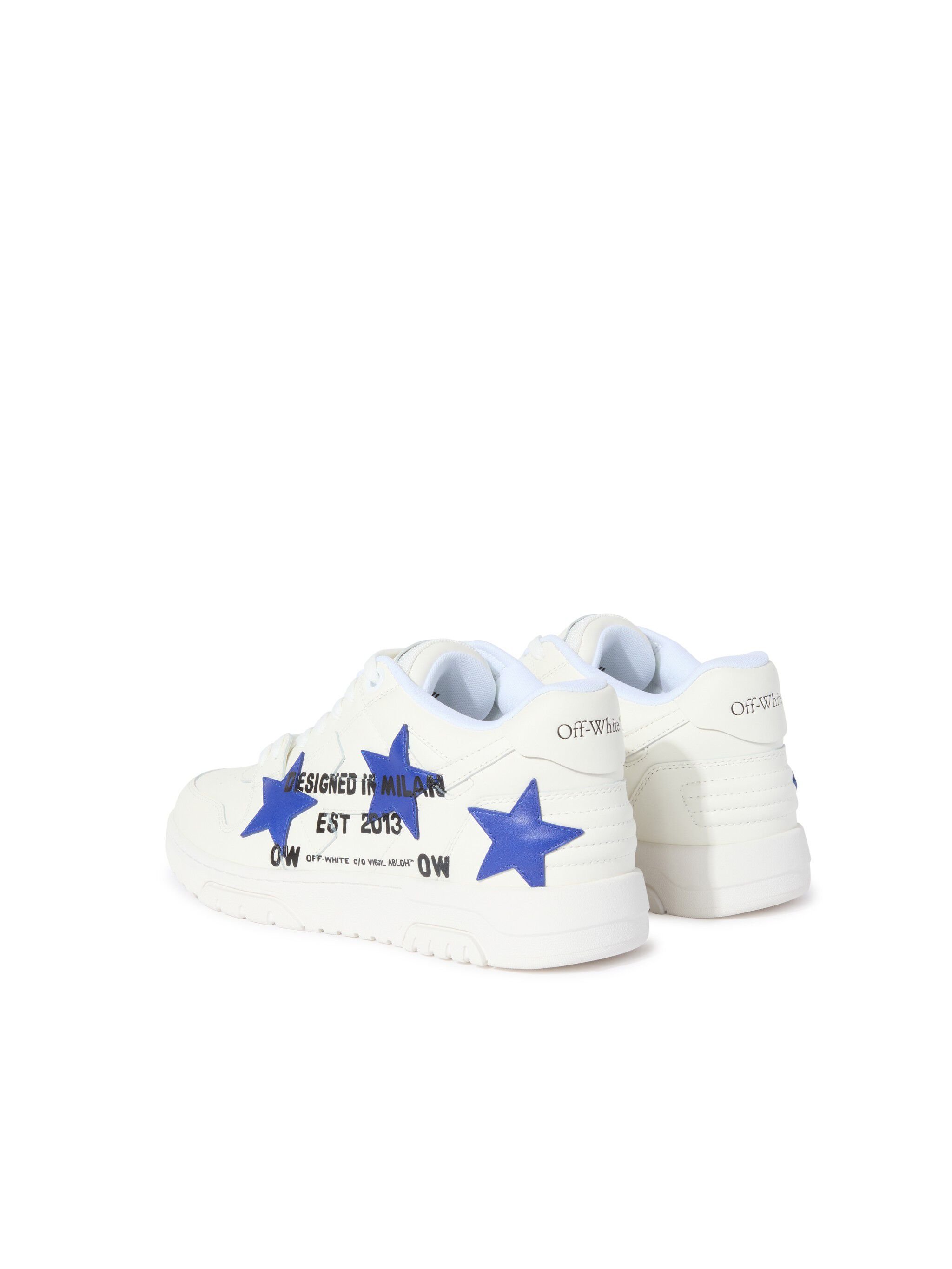 OFF WHITE Weiß/Blaue Star Out Of Office Sneaker WHITE OMIA189S25LEA00D