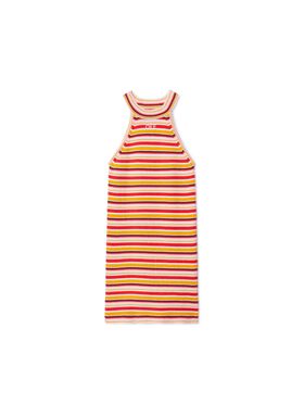 OFF WHITE Abito In Maglia A Coste Con Logo Off ARANCIONE OGHI005S25KNI001