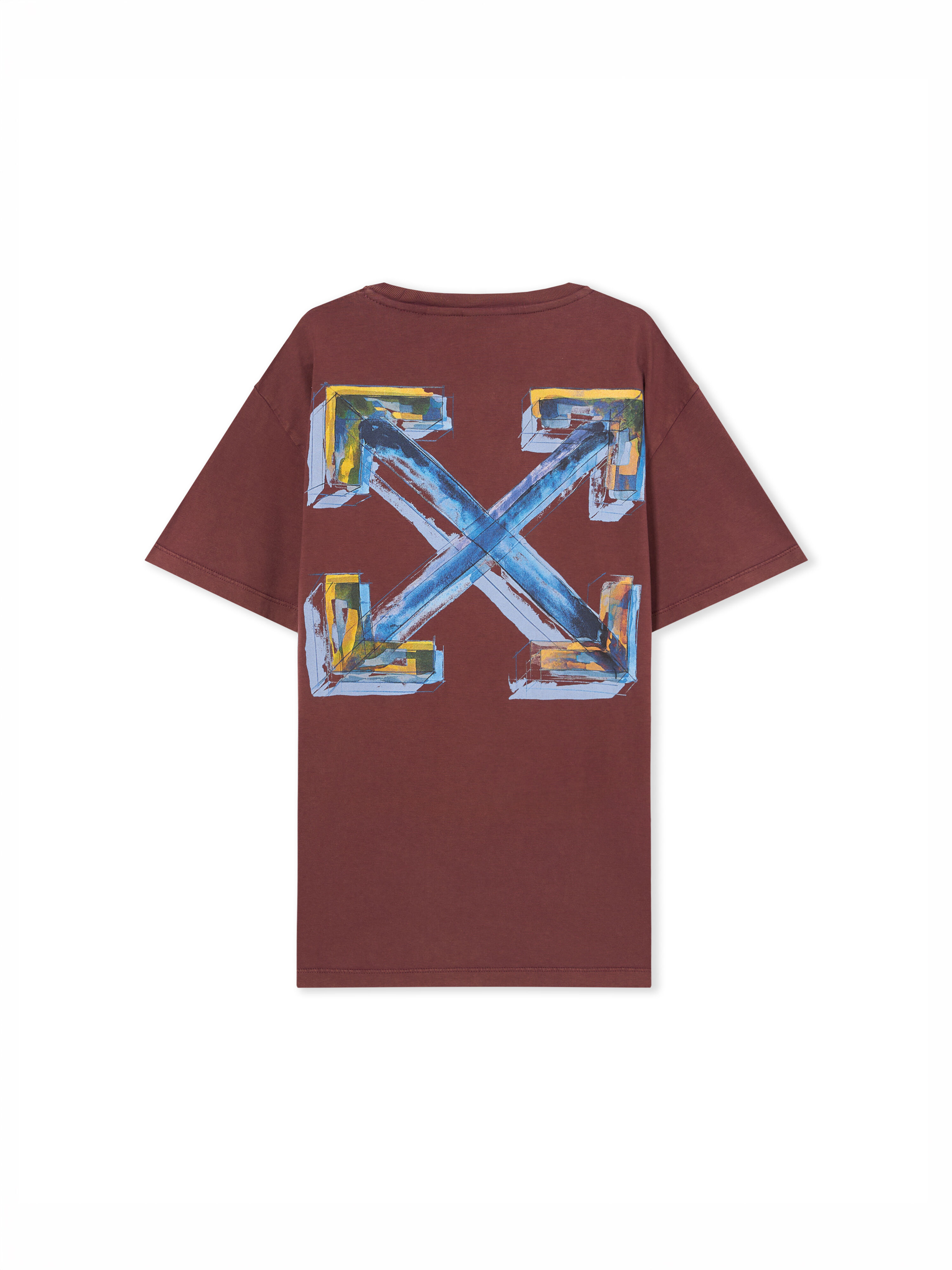 Art Quote T-Shirt OFF WHITE Art Quote T-Shirt RED MAHOGANY 44BAA002F26J00B