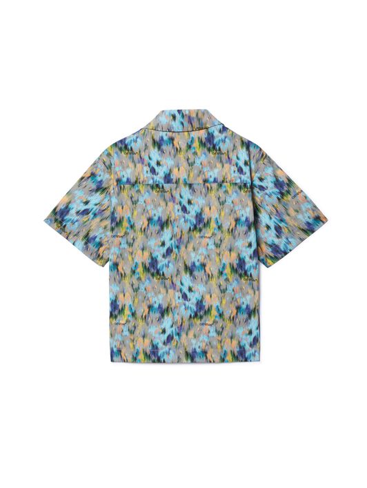 OFF WHITE Watercolor Shirt BLUE OBGA002S25FAB001