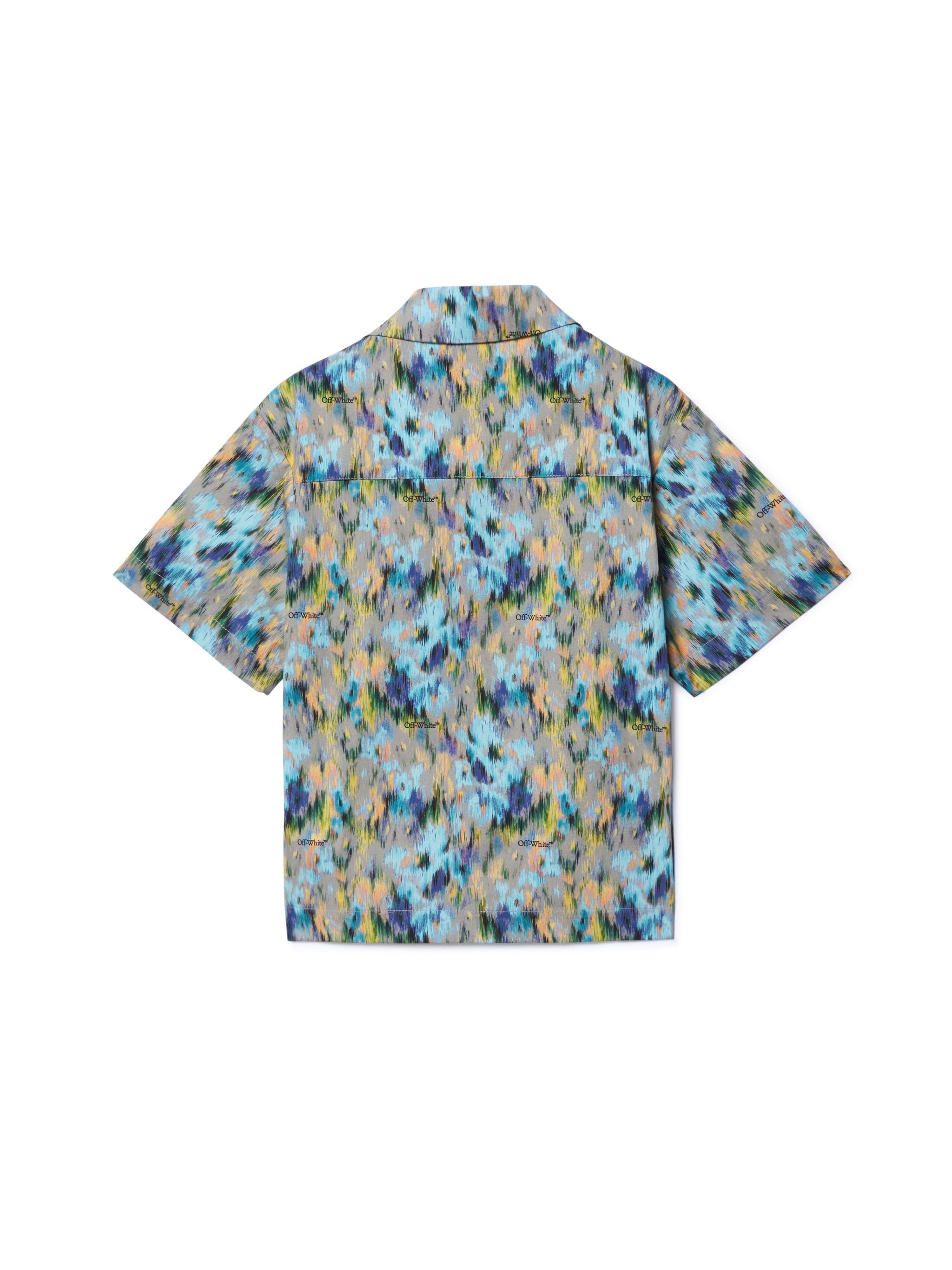 OFF WHITE Watercolor Shirt BLUE OBGA002S25FAB001