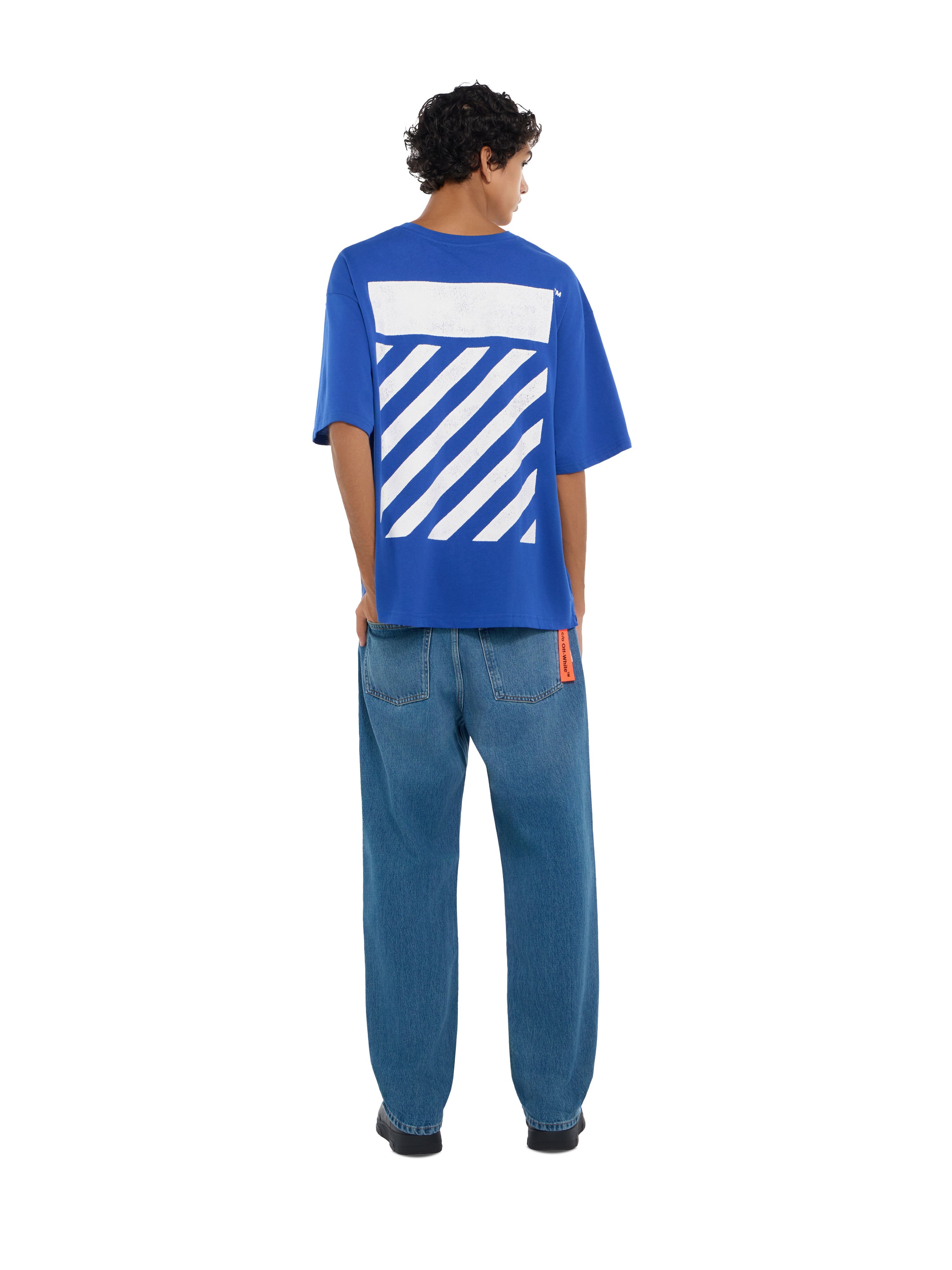 L/AB Diagonal Oversized T-Shirt LAB L/AB Diagonal Oversized T-Shirt COBALT BLUE 44LABF26T054
