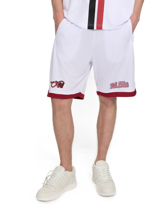 OFF WHITE Off-White™ c/o AC Milan Arrow Tech Shorts WHITE RED 44MCI01EG25F001