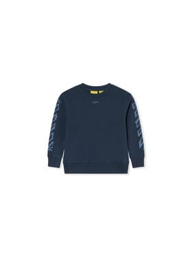 OFF WHITE Diag Marker Crewneck Sweatshirt BLUE NIGHTS 44BBA001F26F008