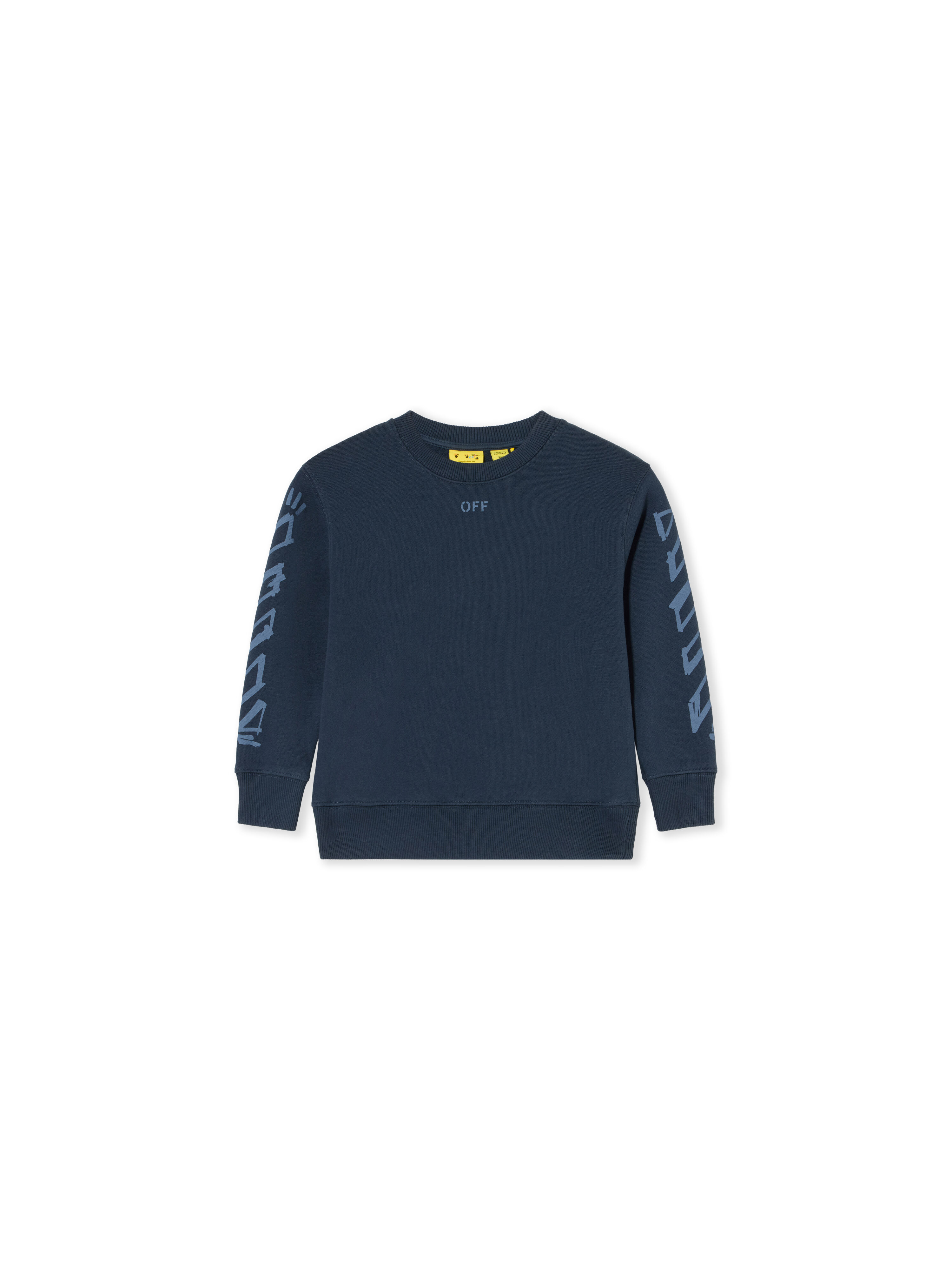 Diag Marker Crewneck Sweatshirt OFF WHITE Diag Marker Crewneck Sweatshirt BLUE NIGHTS 44BBA001F26F008