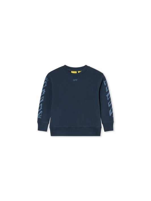 Diag Marker Crewneck Sweatshirt OFF WHITE Diag Marker Crewneck Sweatshirt BLUE NIGHTS 44BBA001F26F008