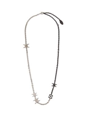 OFF WHITE Barbed Wire Necklace GREEN OMAA027T25JER00U