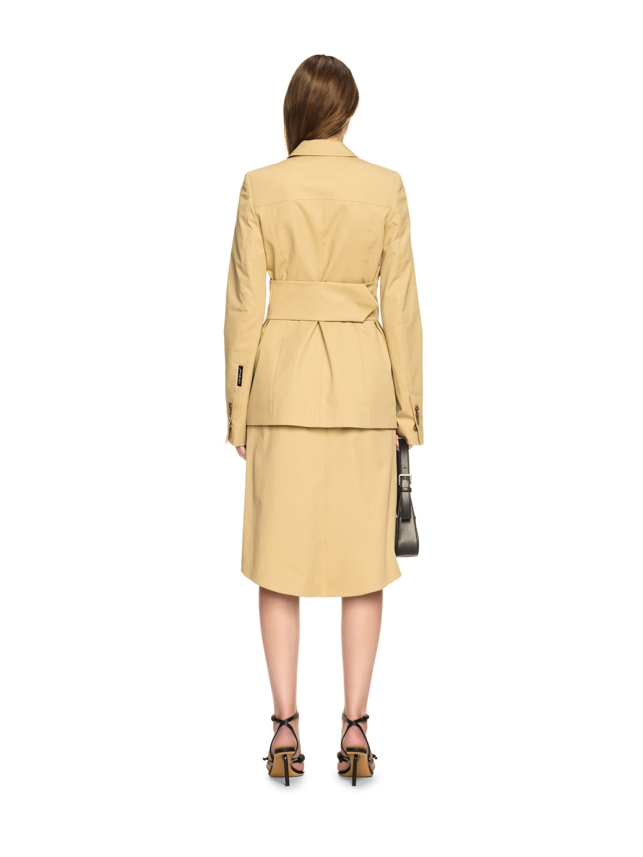 OFF WHITE Beige Toybox Cargojacke NEUTRAL OWEF12IS25FAB002