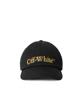 OFF WHITE Bookish Degrade Baseball Cap BLACK - YELLOW OMLA049S25FAB003
