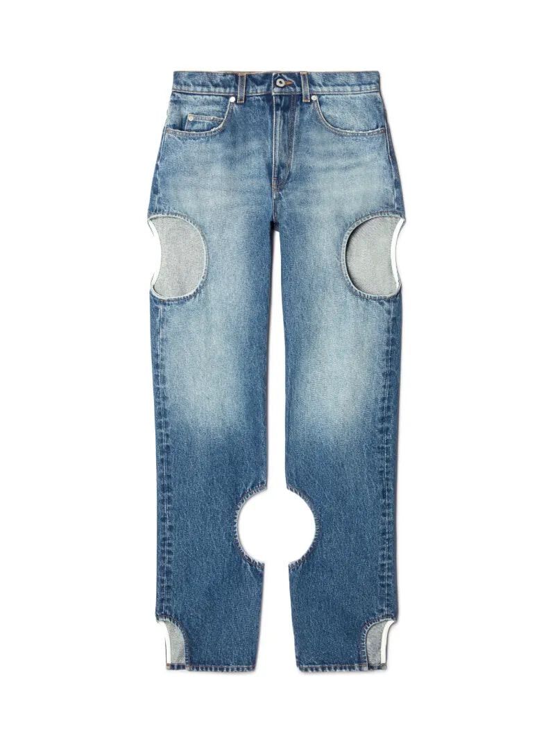 OFF WHITE Vintage Blaue Meteor Jeans BLAU OWYA06AC99DEN001